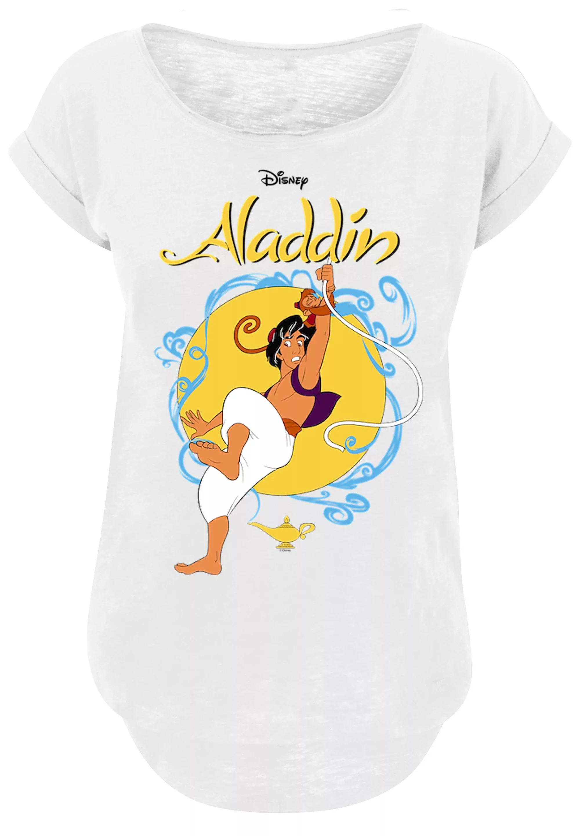 F4NT4STIC T-Shirt "Long Cut T-Shirt Disney Aladdin Rope Swing", Damen,Premi günstig online kaufen