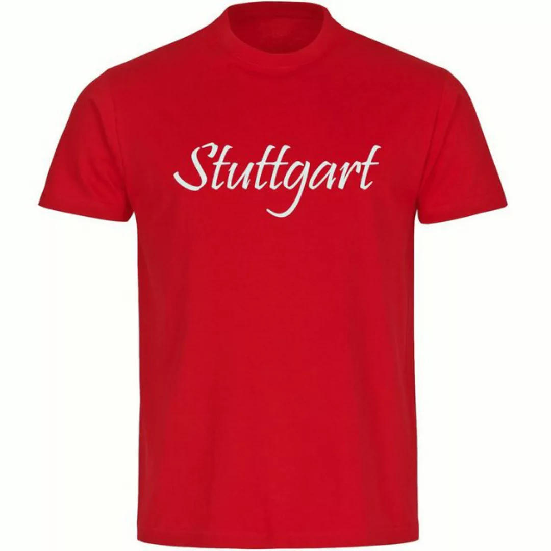 multifanshop T-Shirt Herren Stuttgart - Schriftzug - Männer günstig online kaufen