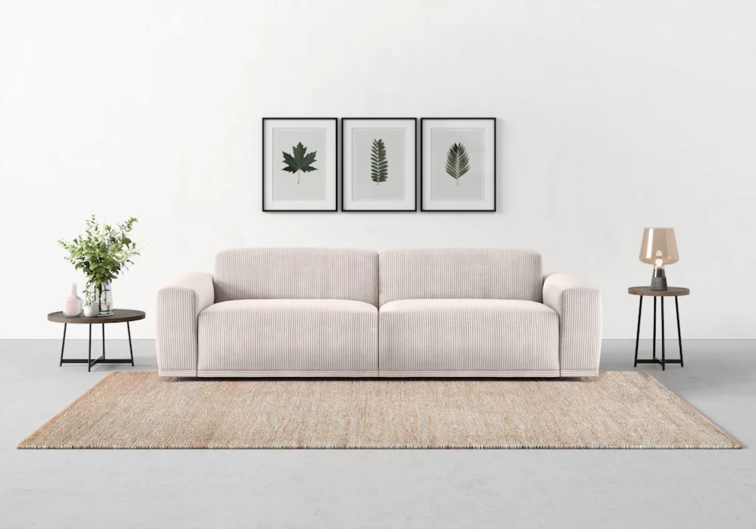 TRENDMANUFAKTUR Big-Sofa Braga, mit hochwertigem Kaltschaum, Megasofa, in C günstig online kaufen