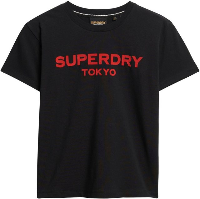 Superdry Kurzarmshirt SPORT LUXE GRAPHIC FITTED TEE günstig online kaufen