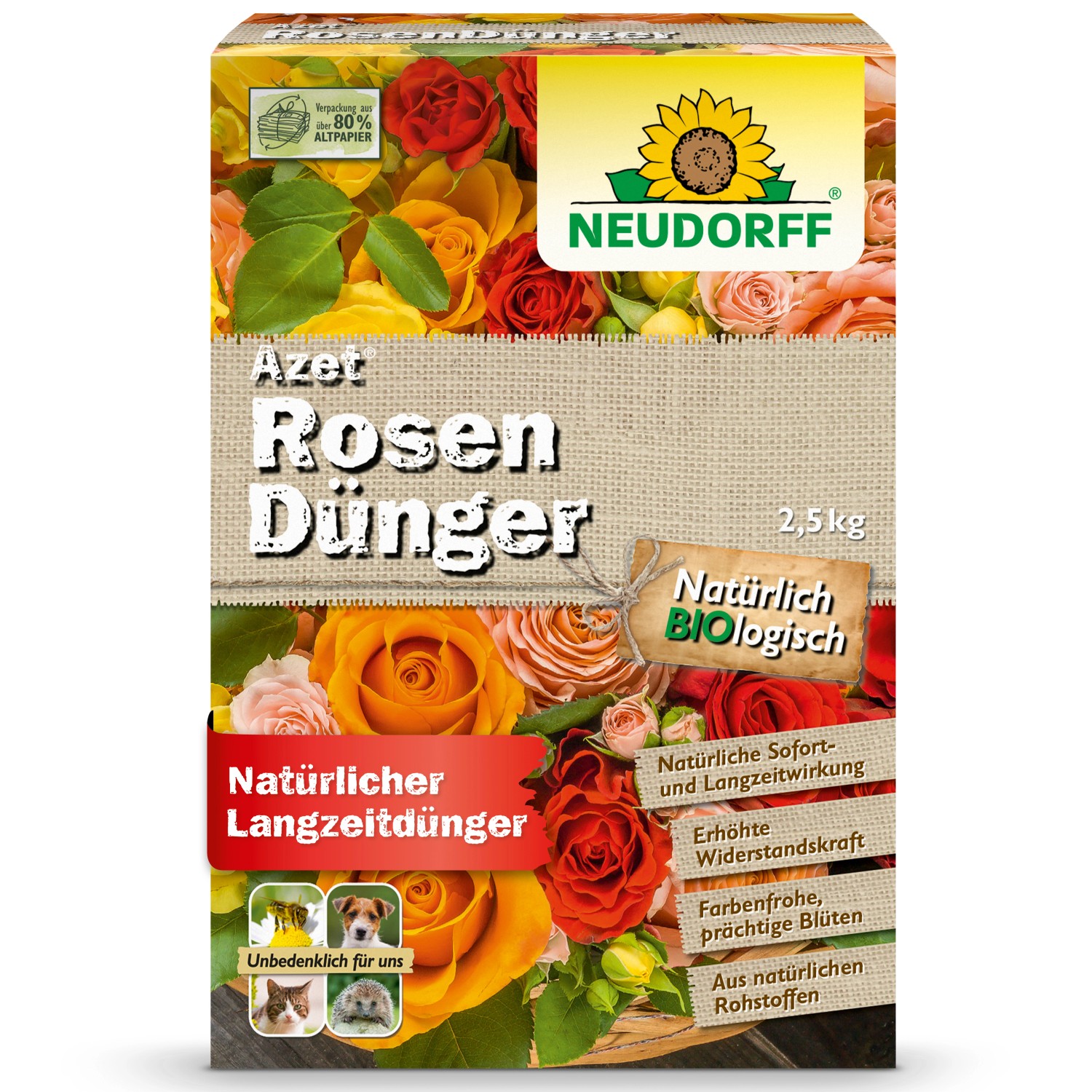 Neudorff Azet Rosen-Dünger 2,5 kg günstig online kaufen