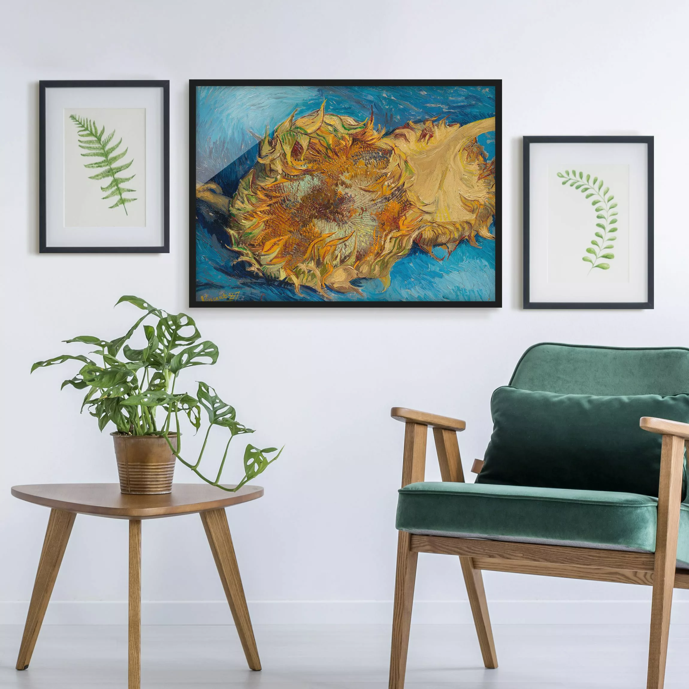 Bild mit Rahmen Van Gogh - Sonnenblumen günstig online kaufen