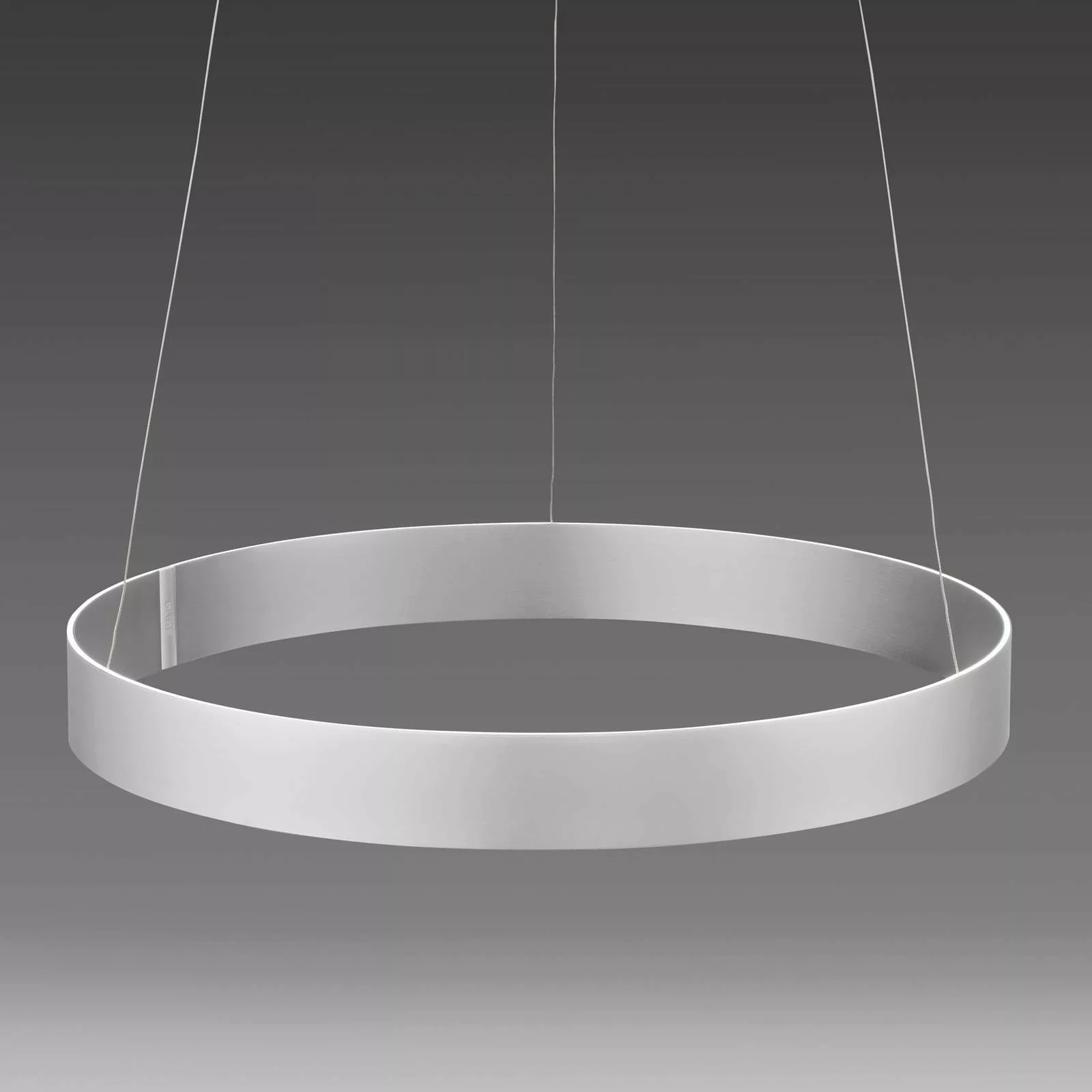 PURE LED-Hängeleuchte E-Clipse, aluminium Ø 70 cm Metall CCT günstig online kaufen