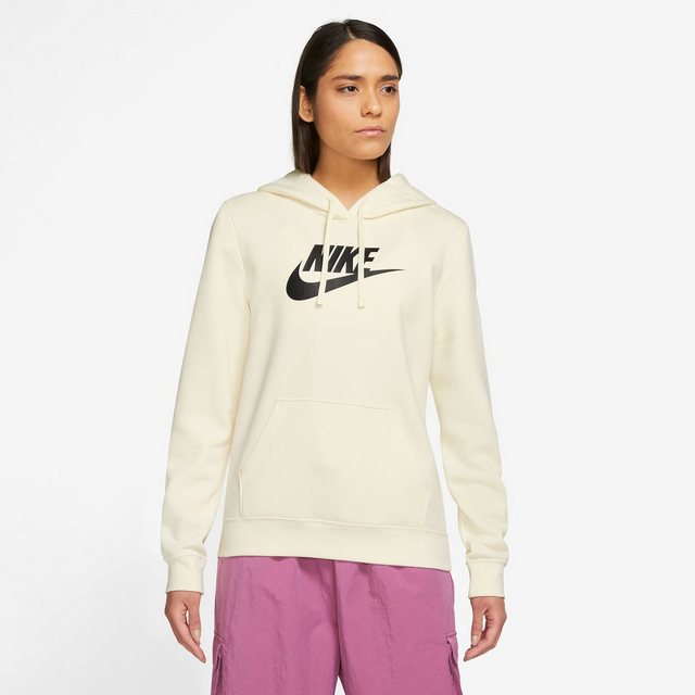 Nike Kapuzensweatshirt Damen Hoodie - W NSW CLUB FLC GX STD PO HDY - Creme günstig online kaufen