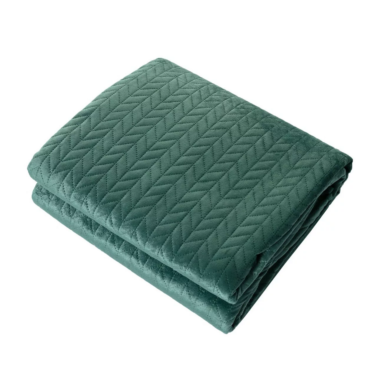 Tagesdecke Silky Chic 220x240 cm deep green, 220 x 240 cm günstig online kaufen