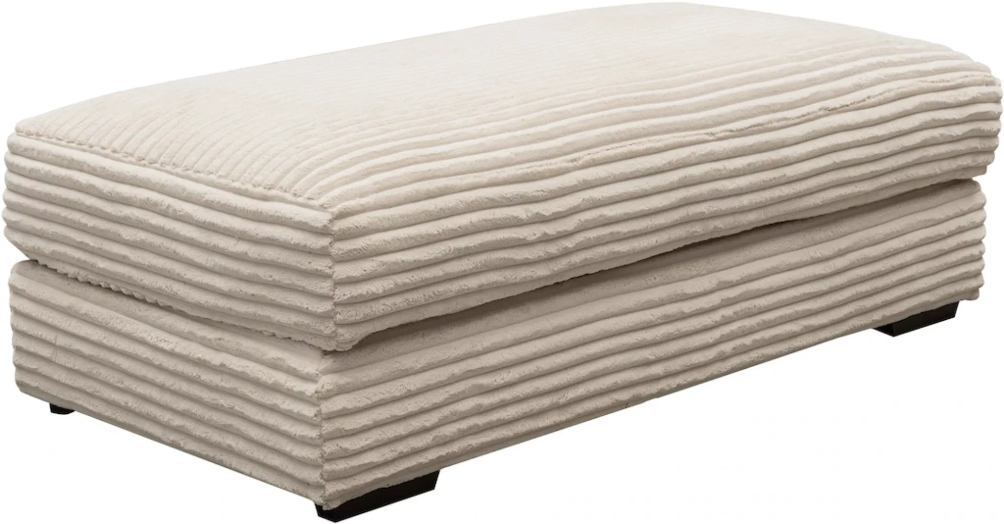 WERK2 Hocker "Eden", Design Hocker in Cord mit besonders weichem Sitzkomfor günstig online kaufen
