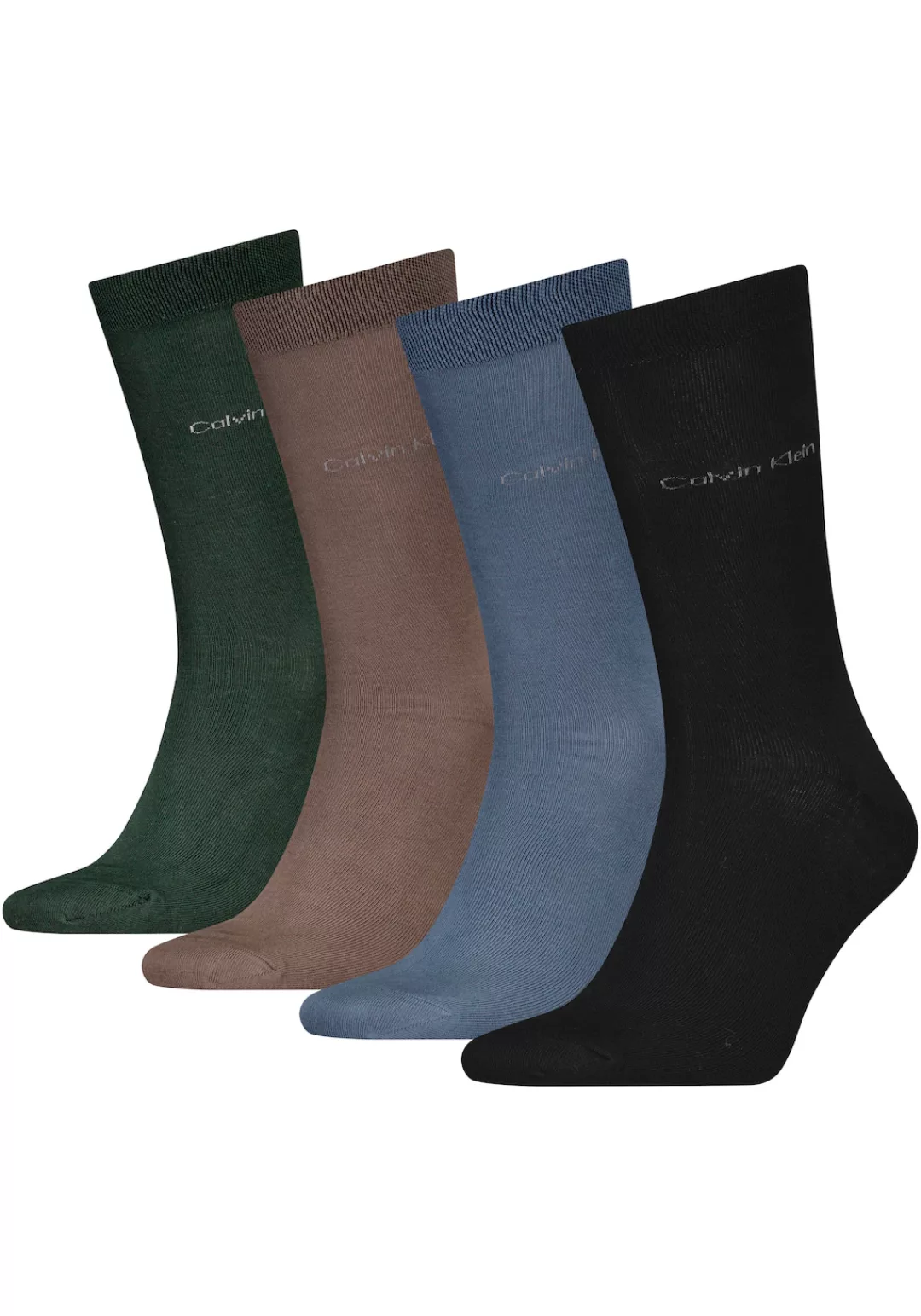 Calvin Klein Socken, (4 Paar), mit Markenstickerei günstig online kaufen