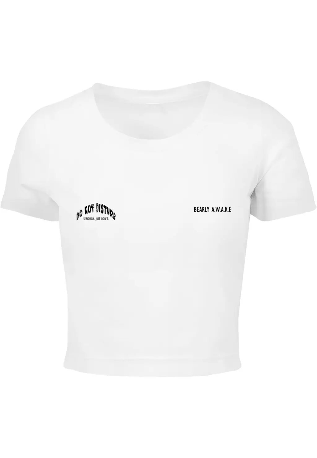 Merchcode T-Shirt "Merchcode Damen Ladies Barely Awake Cropped Tee" günstig online kaufen