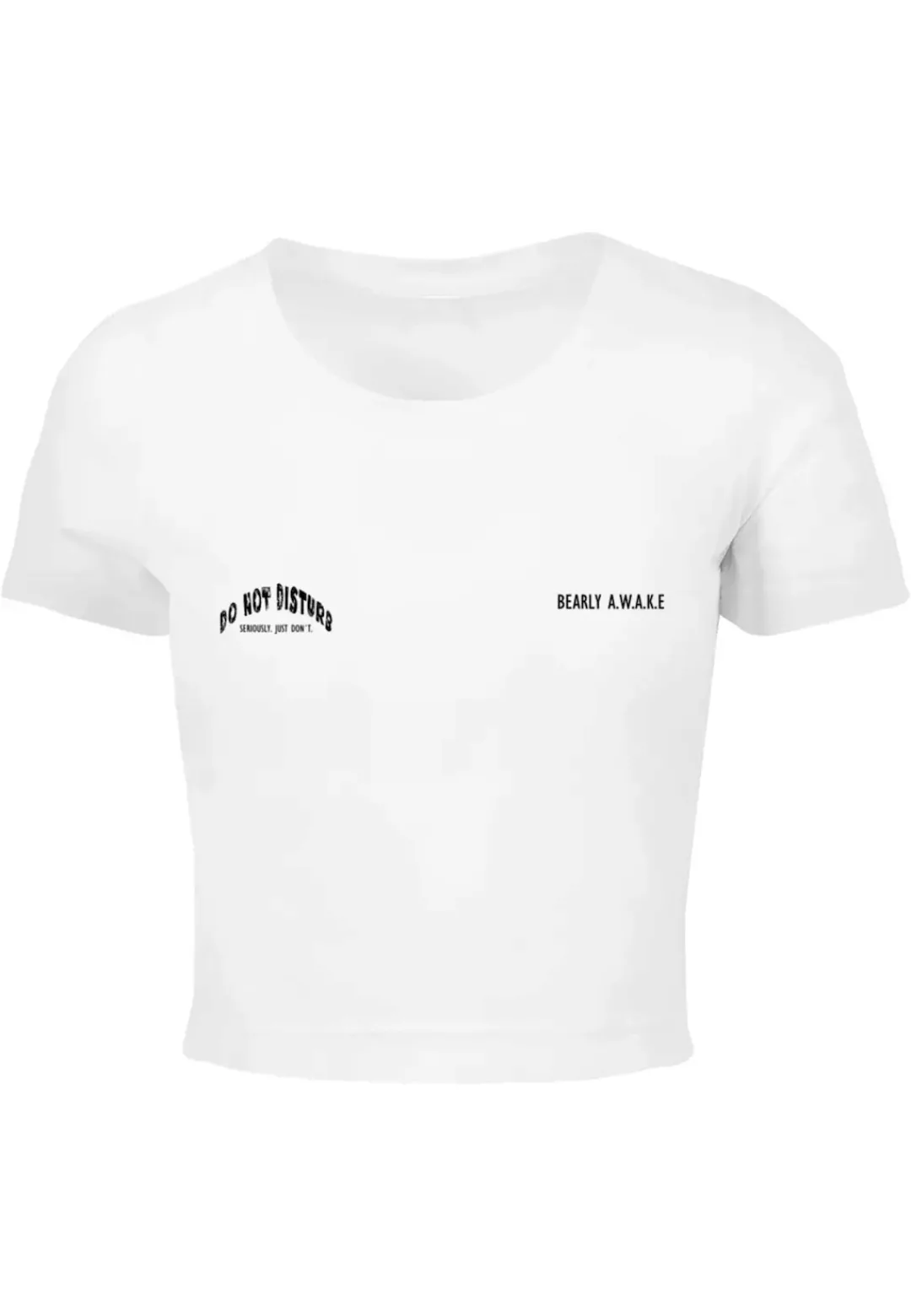 Merchcode T-Shirt "Merchcode Damen Ladies Barely Awake Cropped Tee" günstig online kaufen