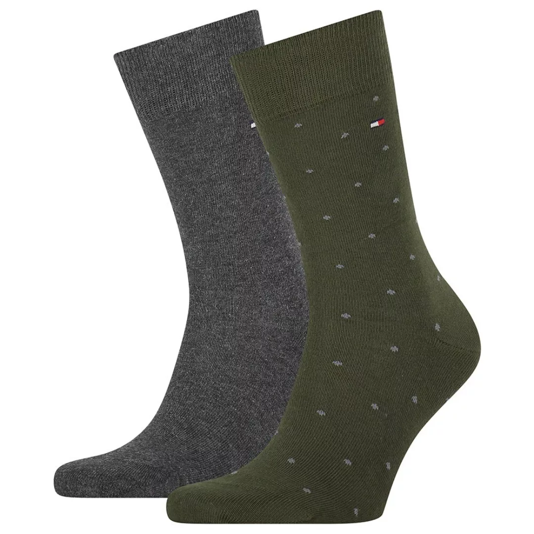 Tommy Hilfiger Seasonal Dot Socken 2 Paare EU 43-46 Olive günstig online kaufen