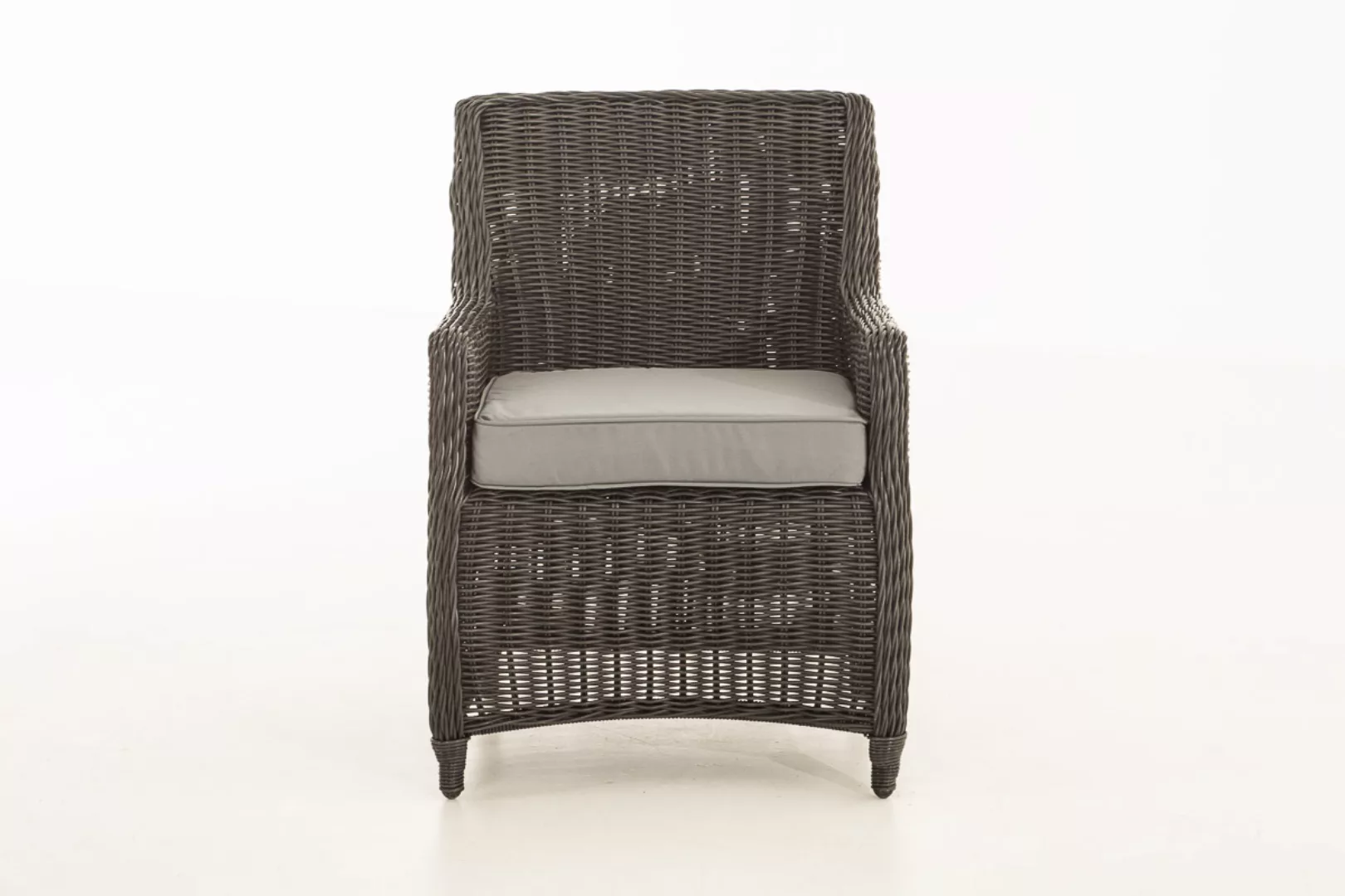 Luxus Sessel Sandnes-rund_schwarz-Eisengrau günstig online kaufen
