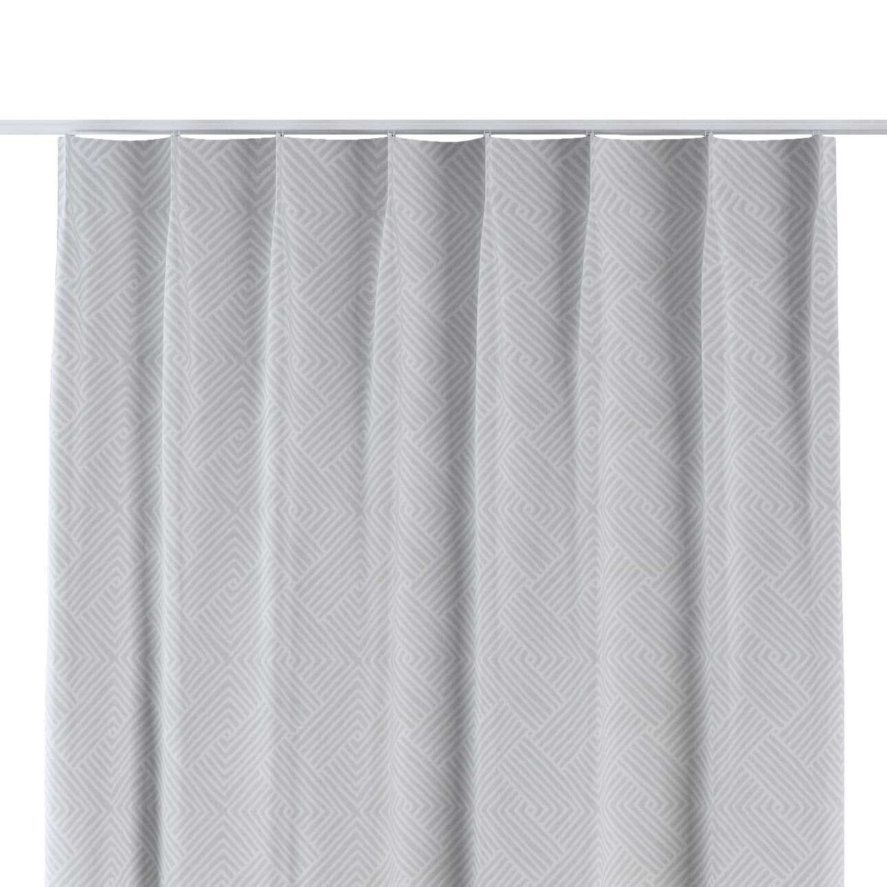 Vorhang mit flämischen 1-er Falten, grau-weiß, Sunny (143-43) günstig online kaufen