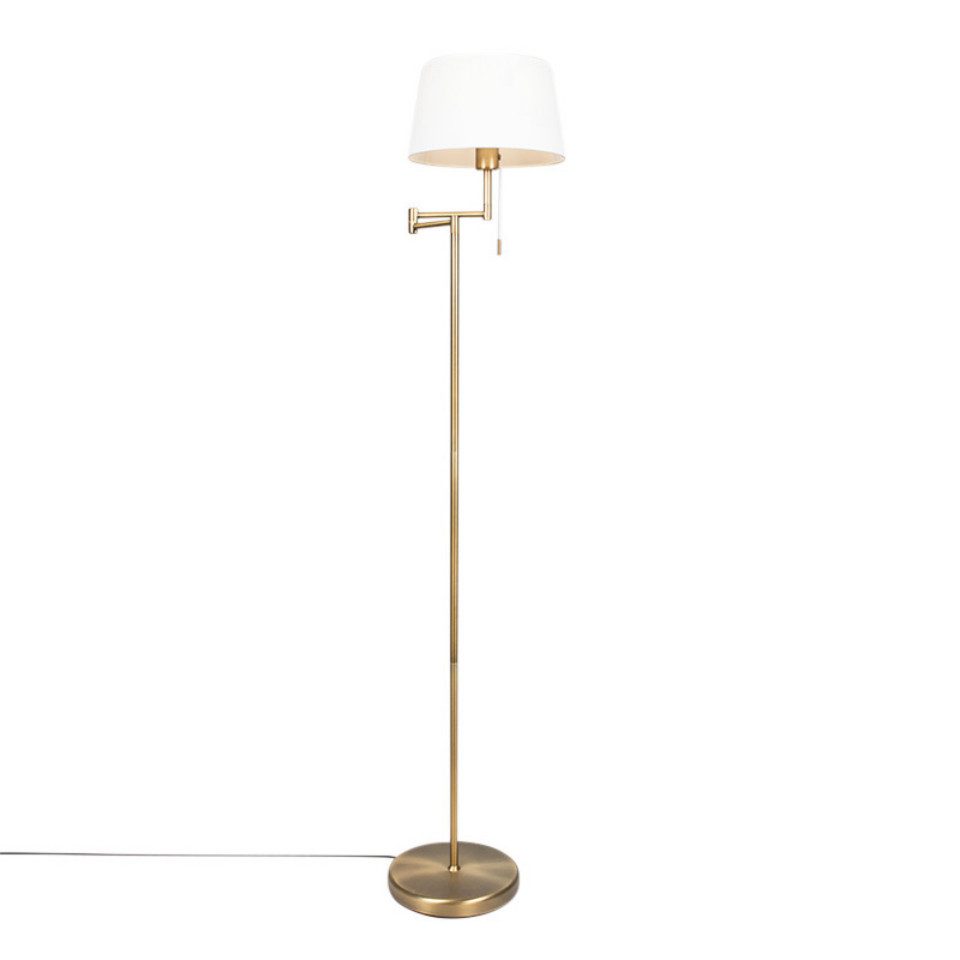 Qazqa Stehlampe Ladas, ohne Leuchtmittel, E27, günstig online kaufen