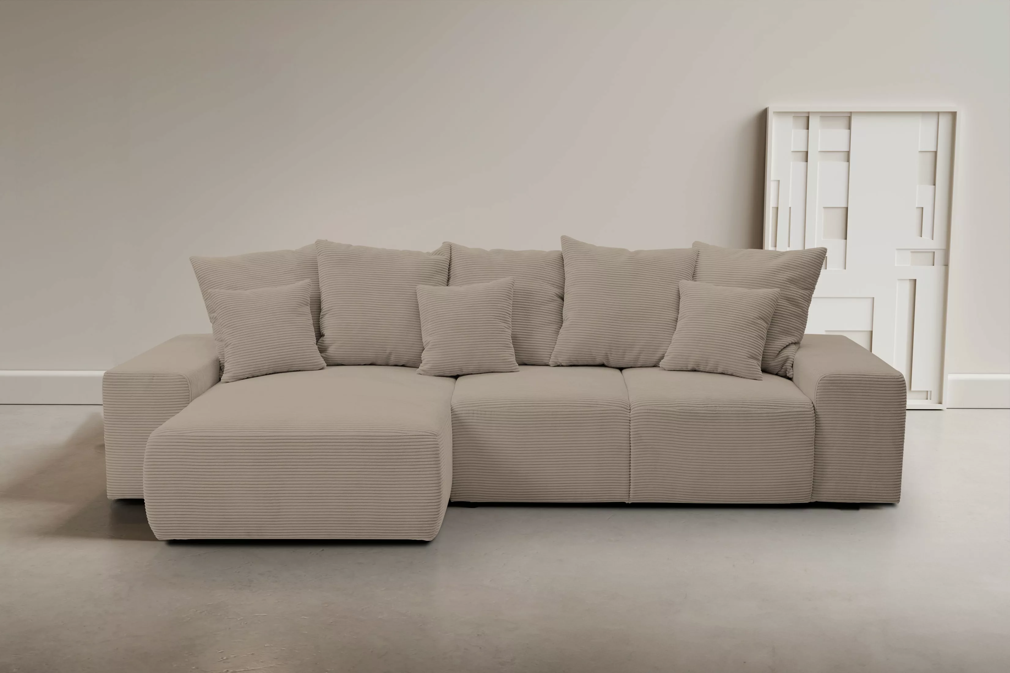 WERK2 Ecksofa "Riwa, modernes Sofa zum Kuscheln und Entspannen, Breite 300c günstig online kaufen