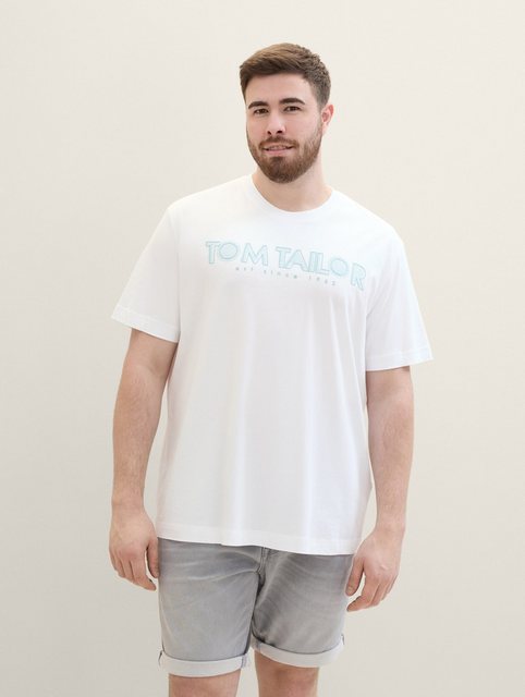 TOM TAILOR PLUS T-Shirt Plus Size - T-Shirt mit Logo Print günstig online kaufen