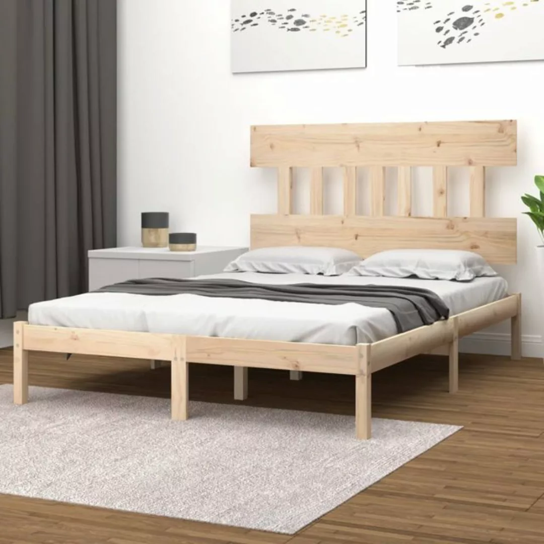 vidaXL Bettgestell Massivholzbett 200x200 cm Bett Bettgestell Doppelbett Be günstig online kaufen