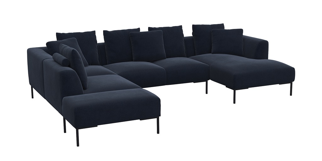 FLEXLUX Ecksofa "Sava U-Form, bequem und komfortabel durch den hochwertigen günstig online kaufen