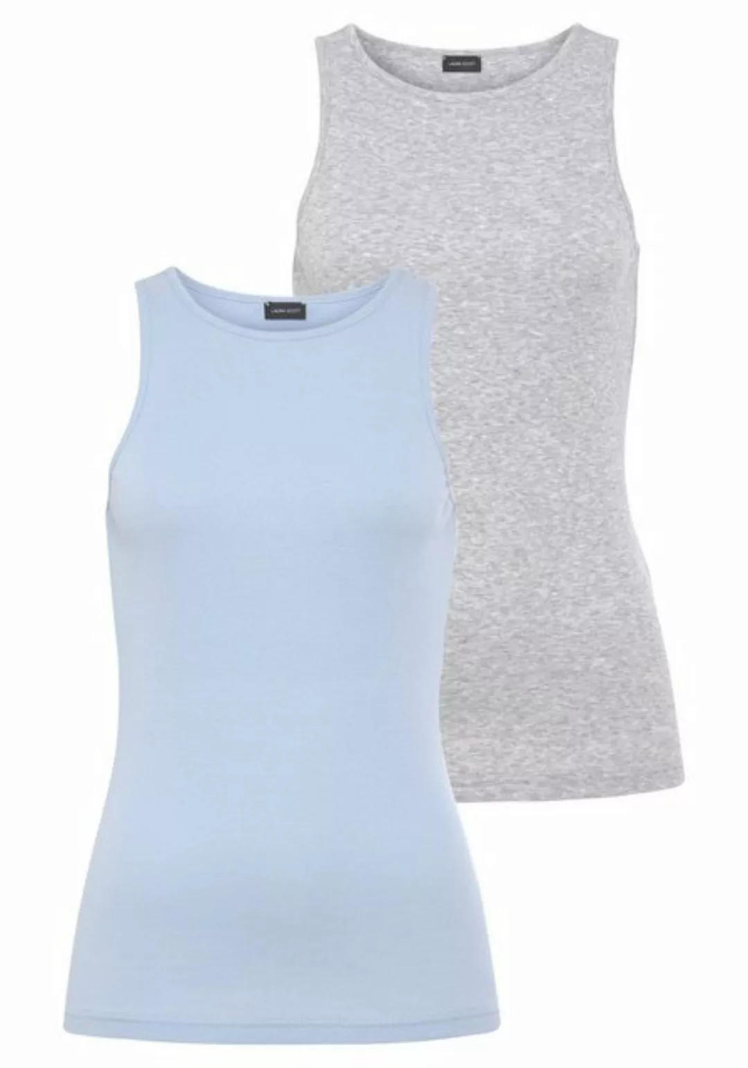 Laura Scott Tanktop, (Set, 2 tlg.), aus Ripp-Qualität im Doppelpack günstig online kaufen