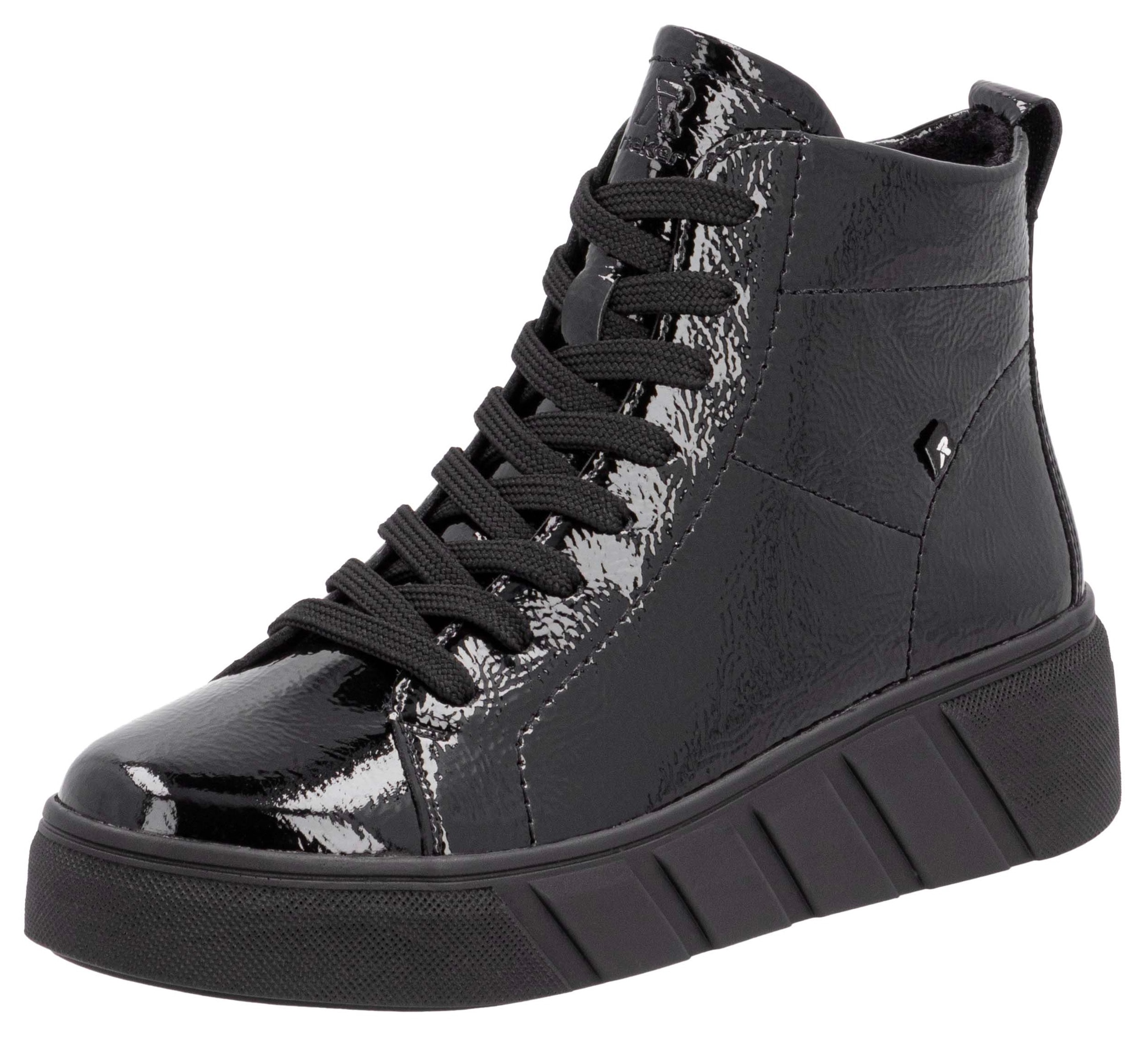 Rieker EVOLUTION Schnürboots, Freizeitschuh, High Top Sneaker, Plateausneak günstig online kaufen