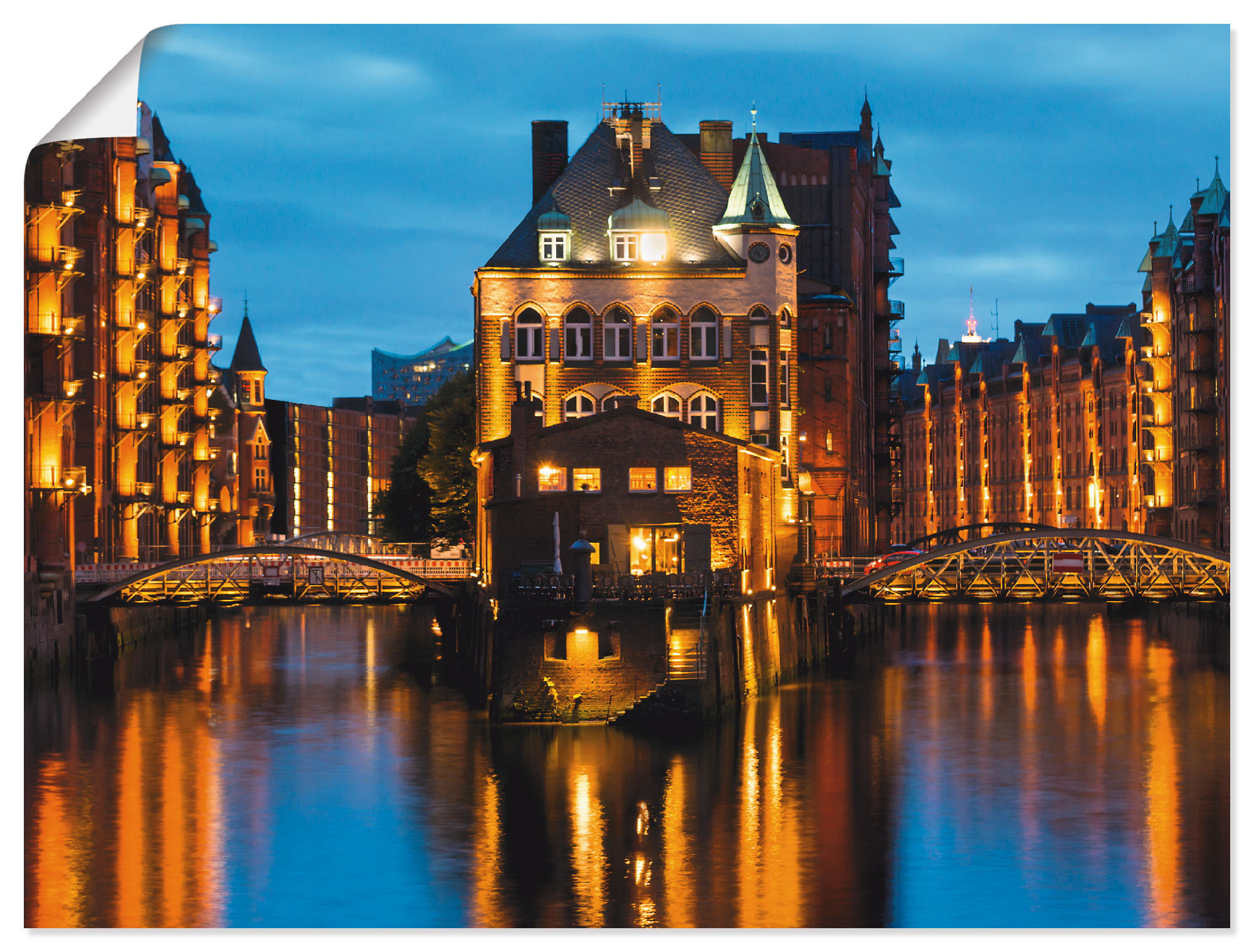 Artland Wandbild "Teil der alten Speicherstadt in Hamburg", Deutschland, (1 günstig online kaufen