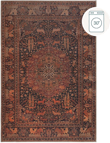 FLAIR RUGS Teppich »Nico«, rechteckig, 4 mm Höhe, Waschbarer Traditioneller günstig online kaufen