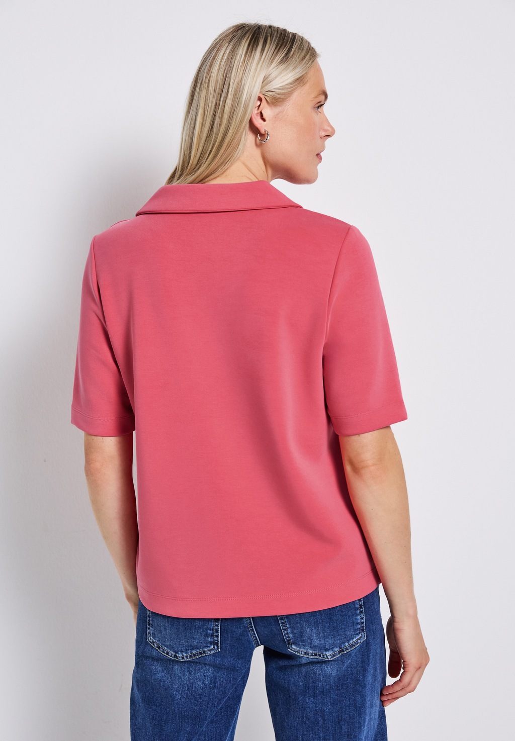 STREET ONE Poloshirt, aus softem Materialmix günstig online kaufen