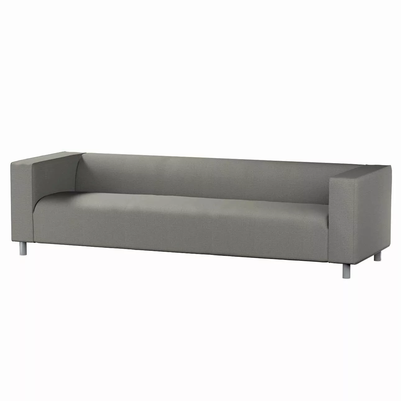 Bezug für Klippan 4-Sitzer Sofa, grau, Bezug für Klippan 4-Sitzer, Living I günstig online kaufen