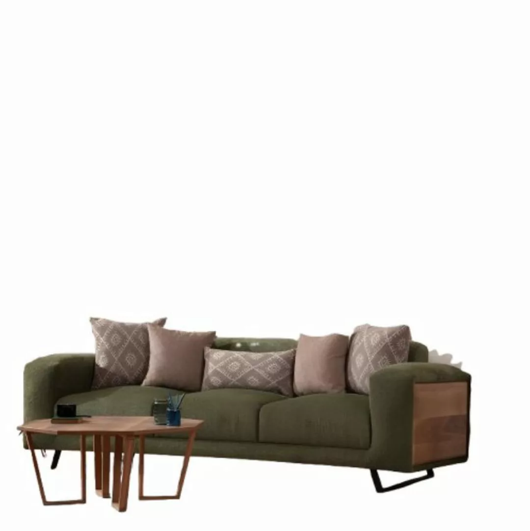 Xlmoebel 4-Sitzer Luxuriöses 4-Sitzer Wohnzimmer-Sofa in Grün mit Relaxfunk günstig online kaufen