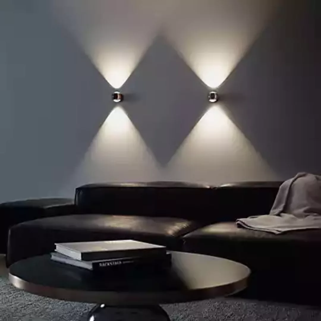 Occhio Io Verticale Volt D Wandleuchte LED, Kopf rosegold/Halterung schwarz günstig online kaufen