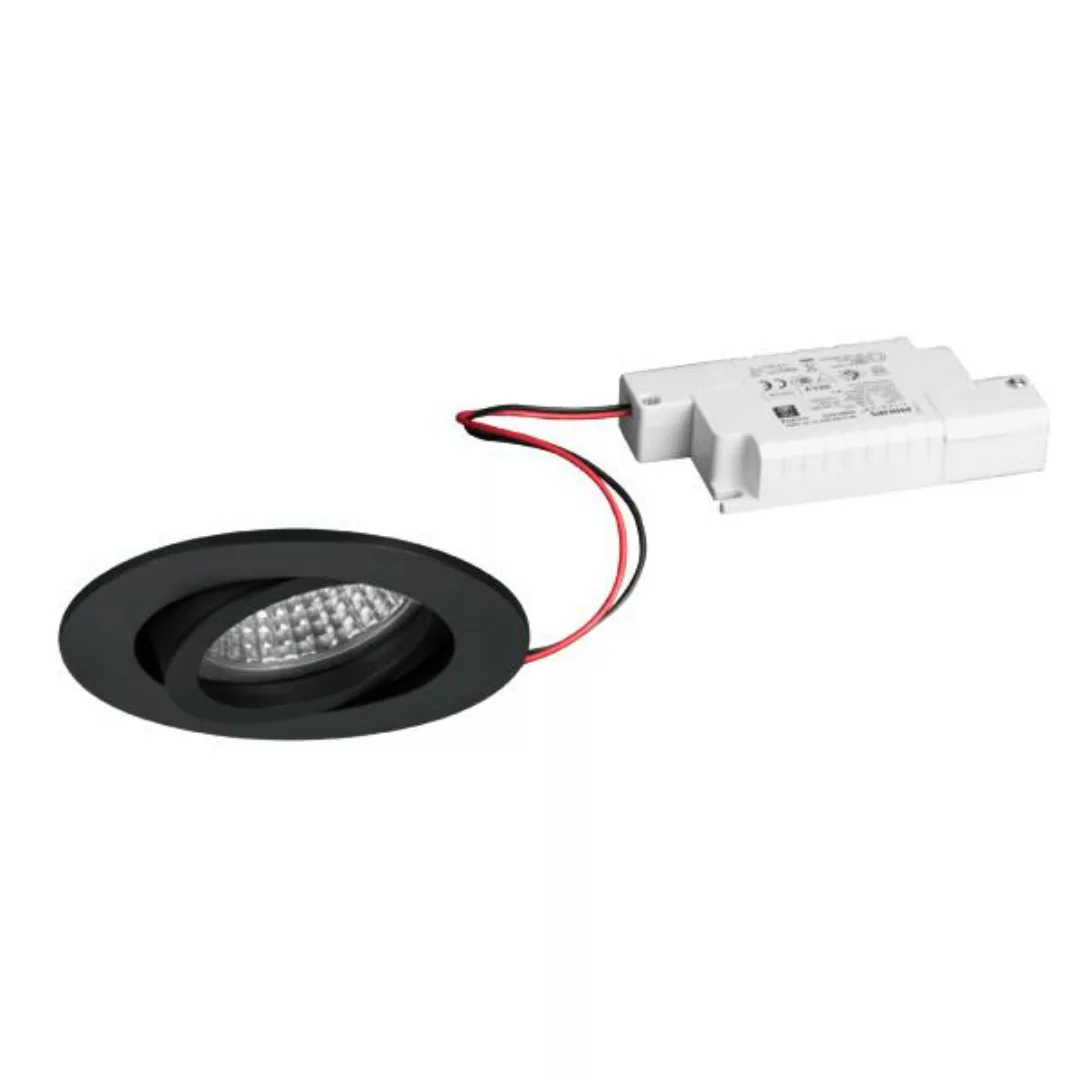 BRUMBERG LED-Einbauspot Tirrel-R, RC-dimmbar, schwarz matt günstig online kaufen