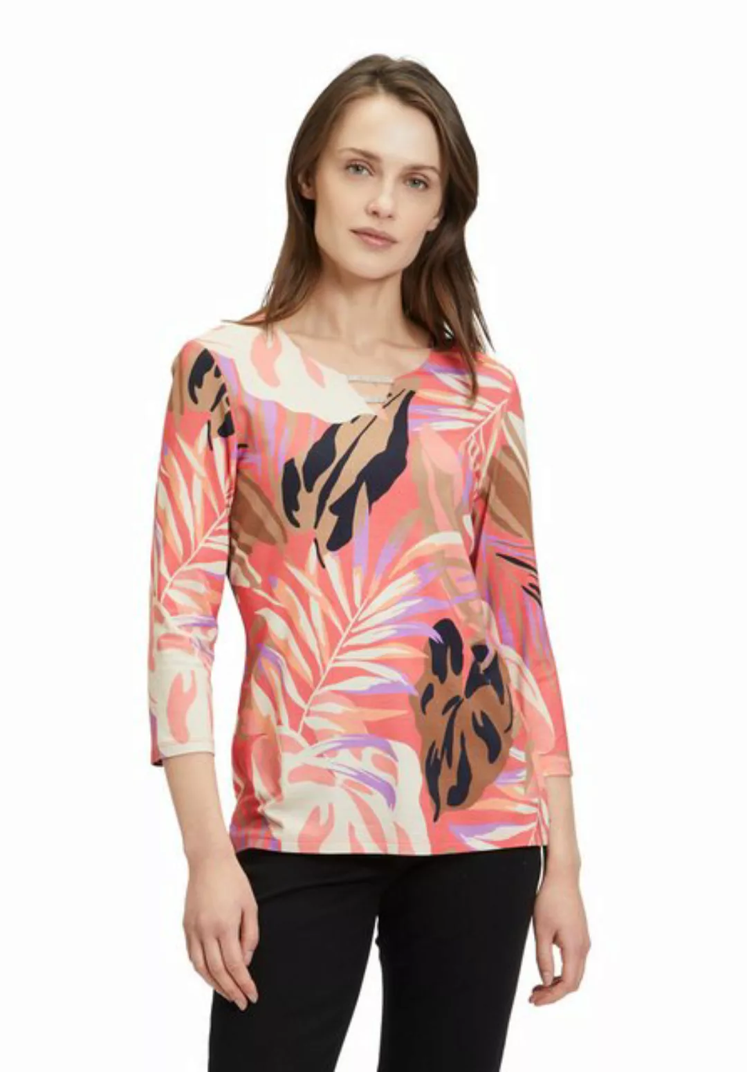 Betty Barclay 3/4-Arm-Shirt Betty Barclay Rundhals-Shirt mit Strass (1-tlg) günstig online kaufen