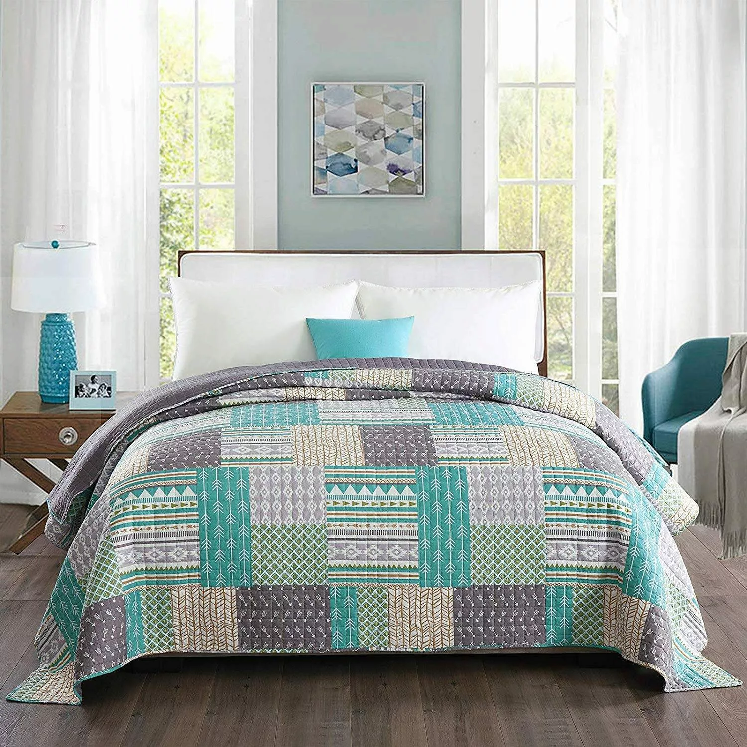 Woltu Tagesdecke, 2 x Bettüberwurf Doppelbett günstig online kaufen