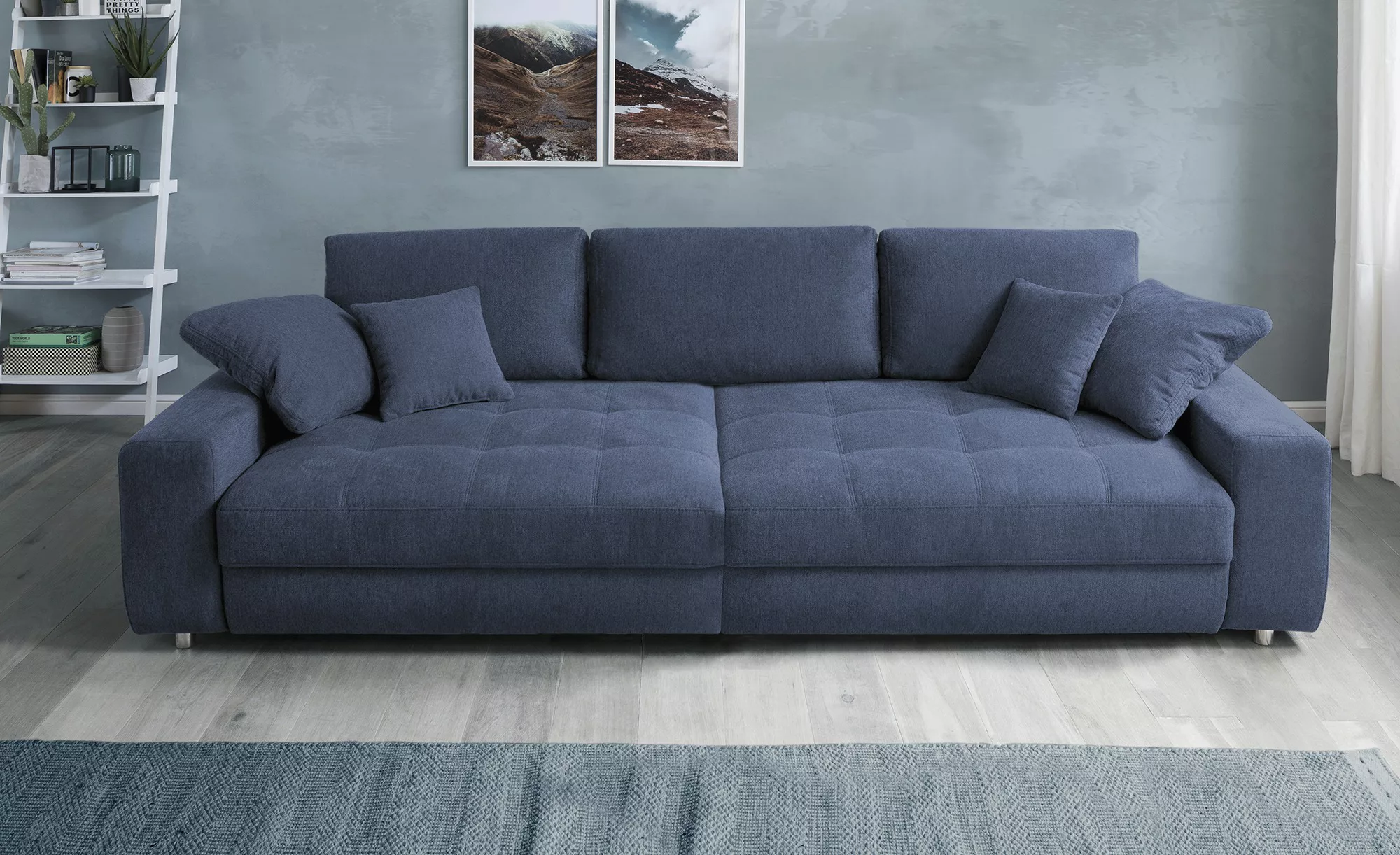 bobb Big Sofa  Arissa de Luxe ¦ blau ¦ Maße (cm): B: 292 H: 84 T: 120 Polst günstig online kaufen