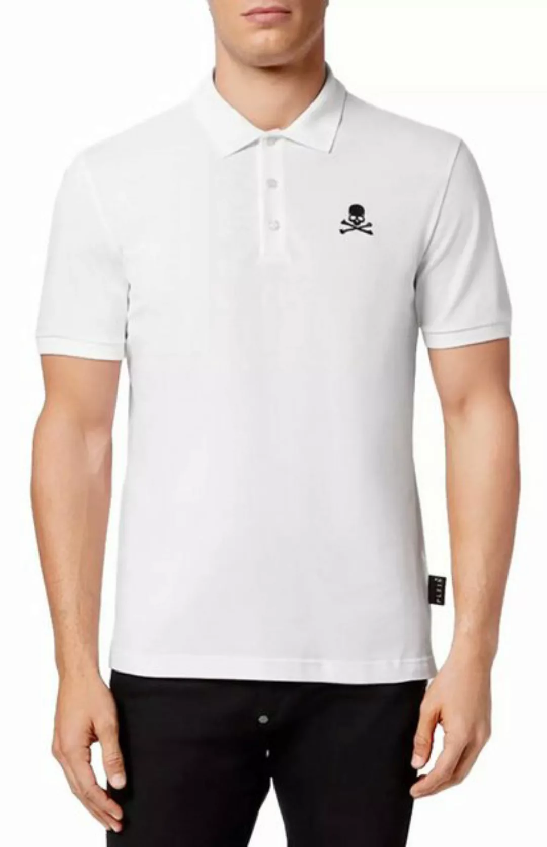 PHILIPP PLEIN Poloshirt Polo Shirt Polohemd SS Skull Logo Hemd Polohemd T-s günstig online kaufen