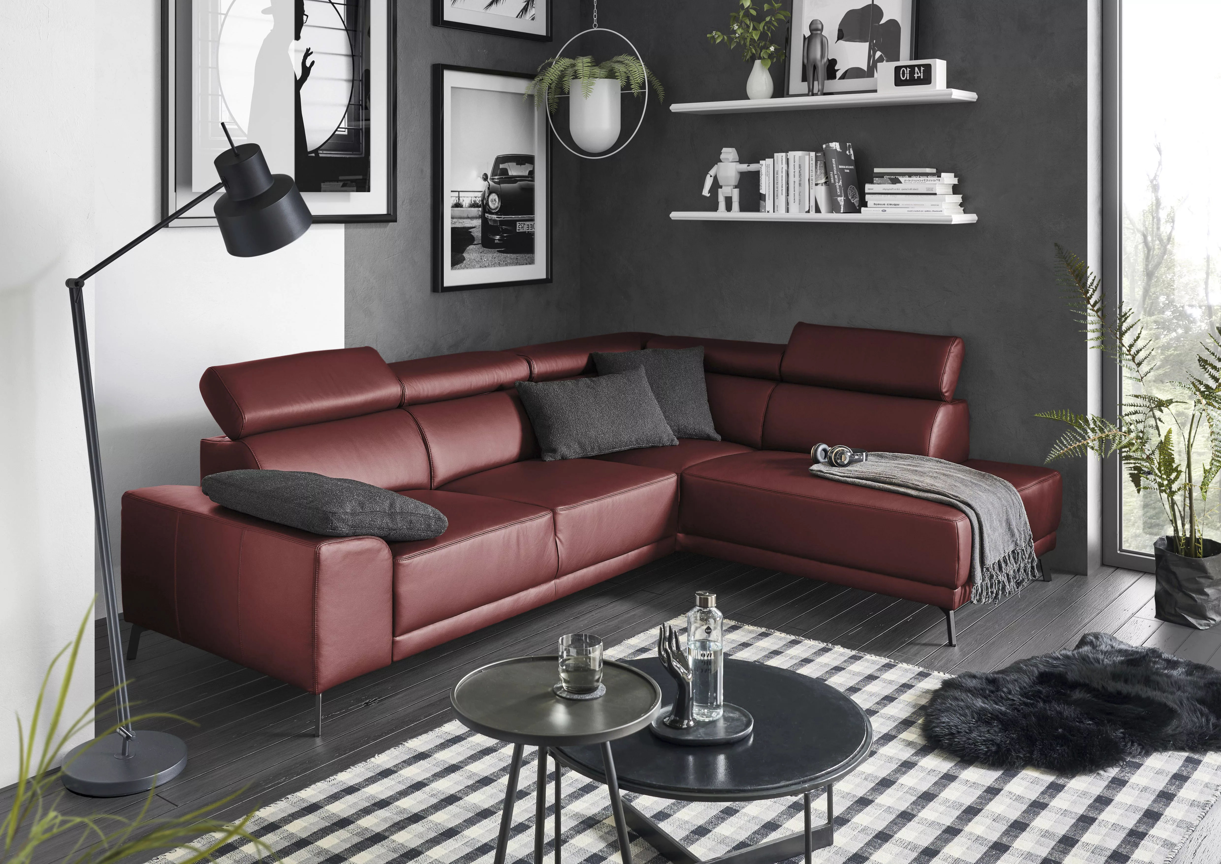 3C Candy Ecksofa »Greve B/T/H: 249/209/79 cm L-Form«, wahlweise mit motoris günstig online kaufen