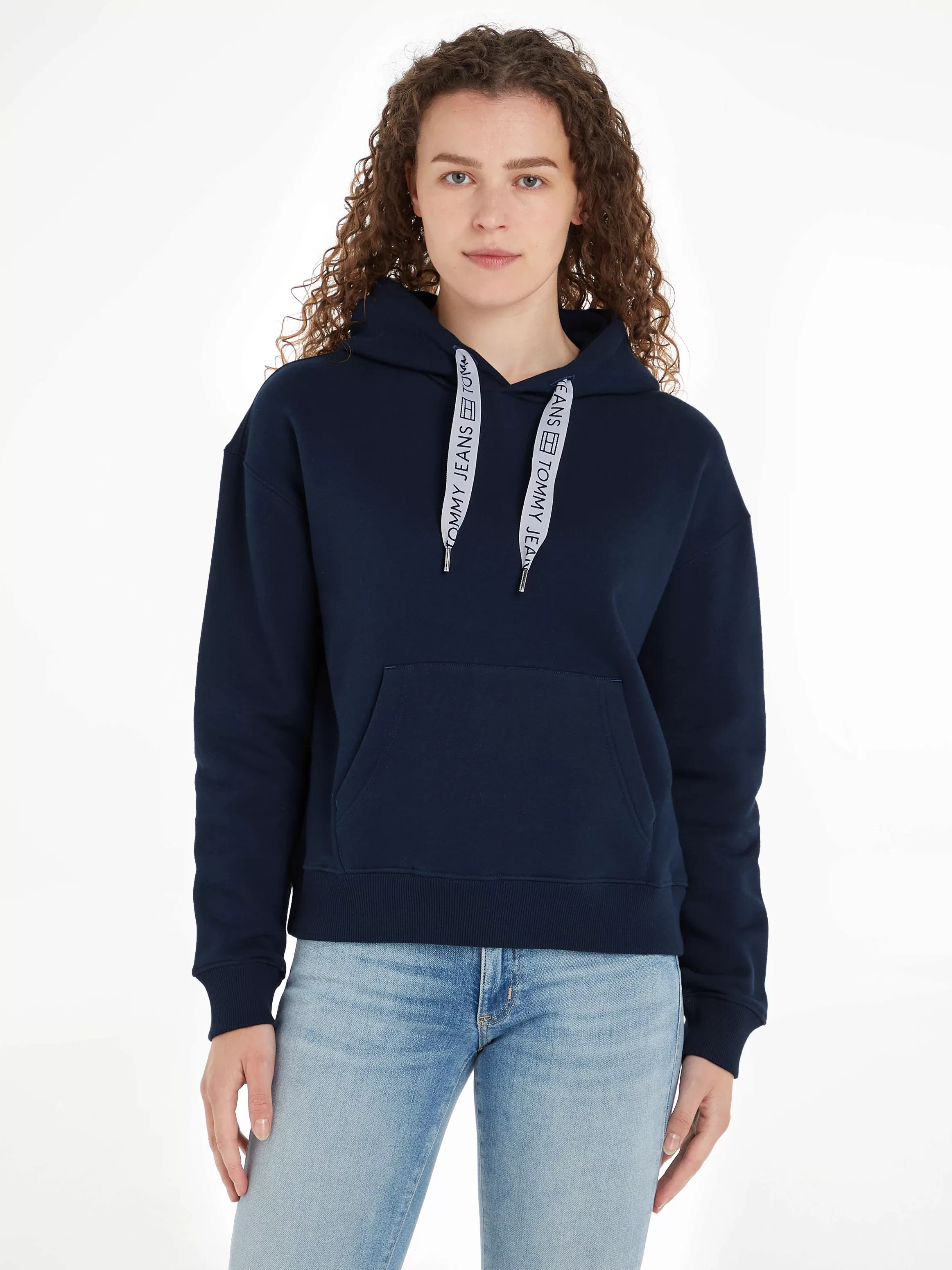 Tommy Jeans Curve Kapuzensweatshirt "TJW BXY LOGO DRAWCORD HOODIE EXT", Gro günstig online kaufen