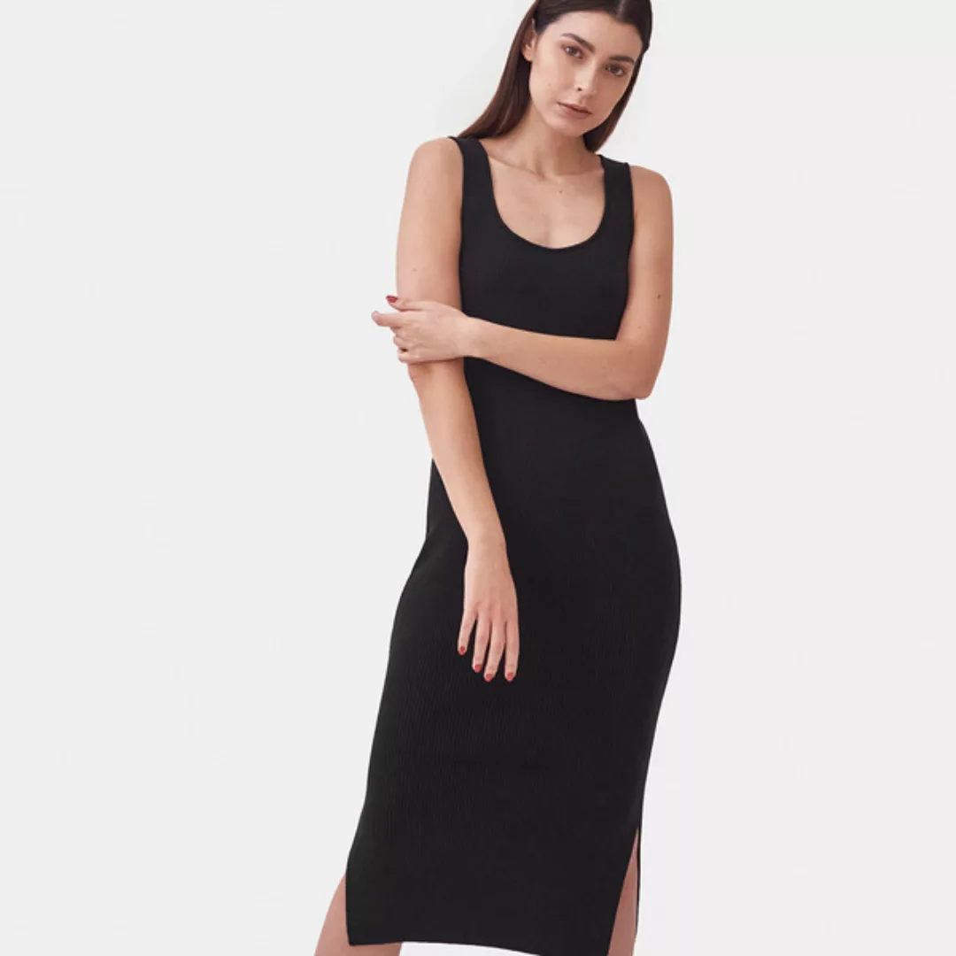 Gestricktes "Scoop Neck" Kleid günstig online kaufen