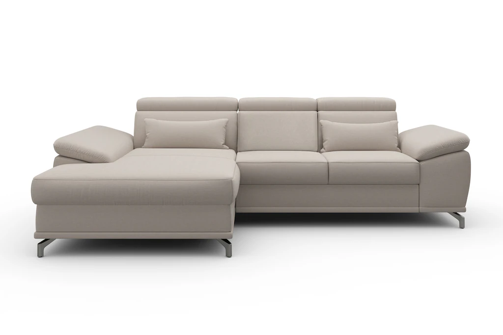 sit&more Ecksofa "Cabrio L-Form, mit Sitztiefenverstellung, Arm- und Kopfte günstig online kaufen