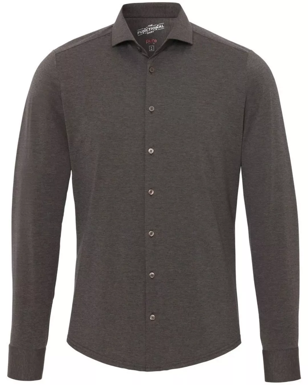 Pure H.Tico The Functional Shirt Braun - Größe 40 günstig online kaufen