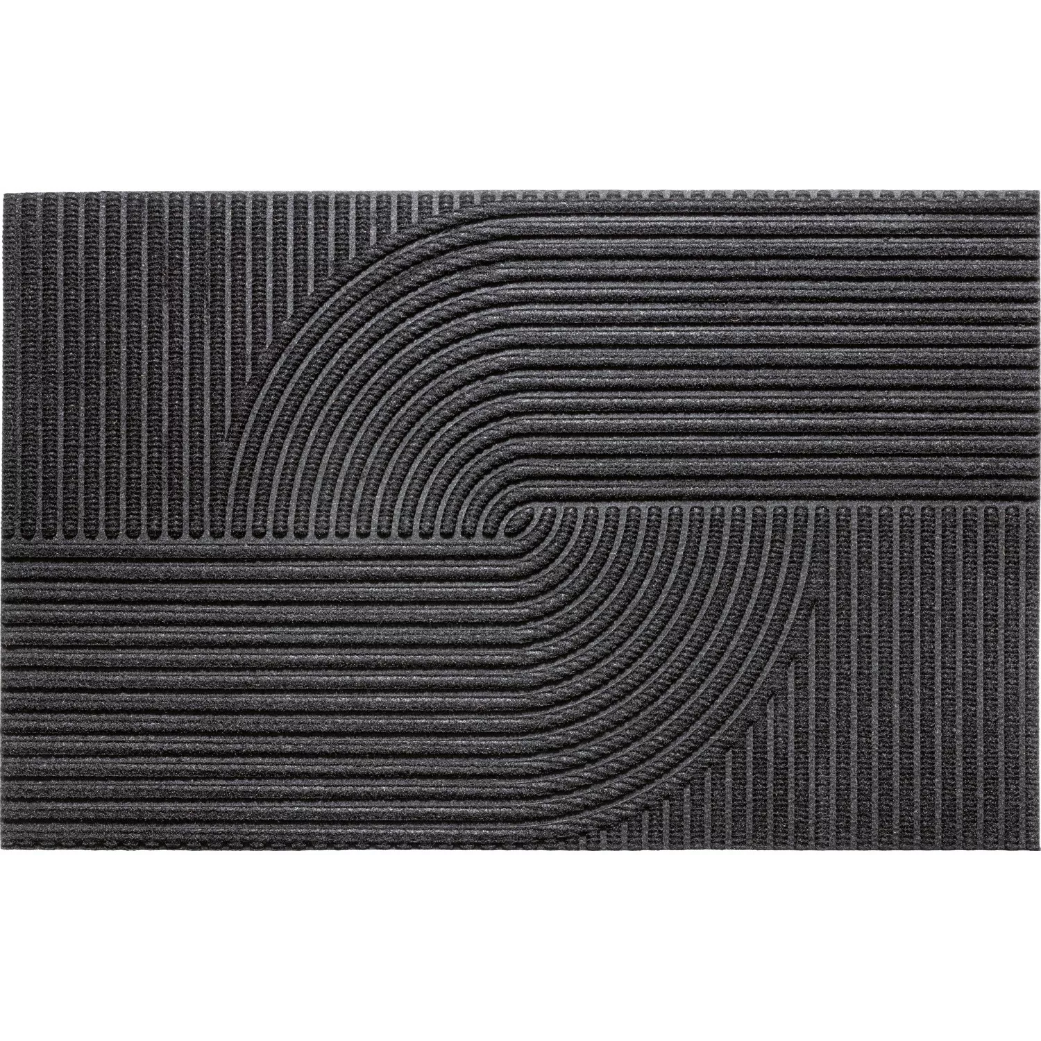 Struktur-Fußmatte Anthrazit 60 cm x 90 cm günstig online kaufen