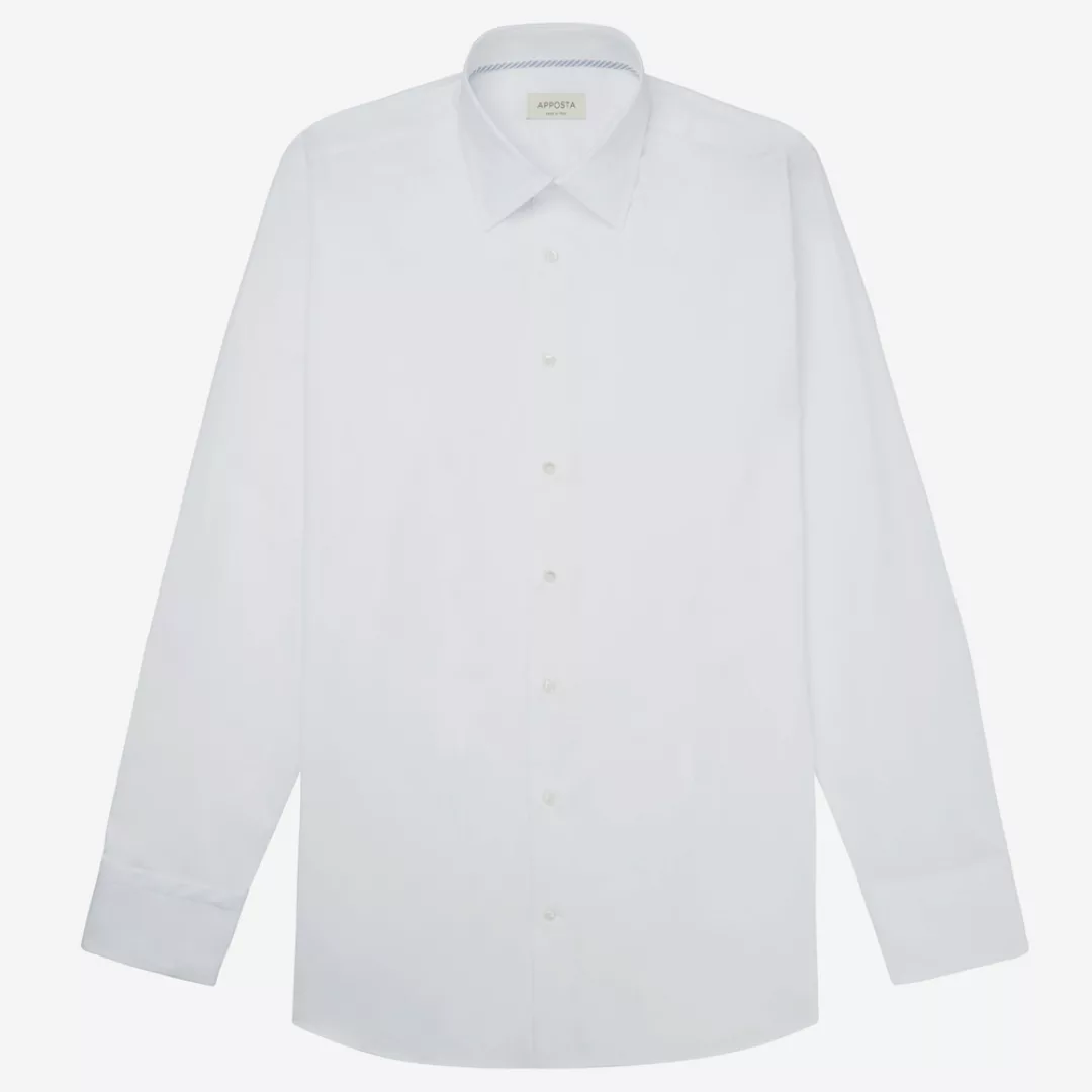 Hemd  einfarbig  weiß 100% reine baumwolle oxford, kragenform  niedriger sp günstig online kaufen