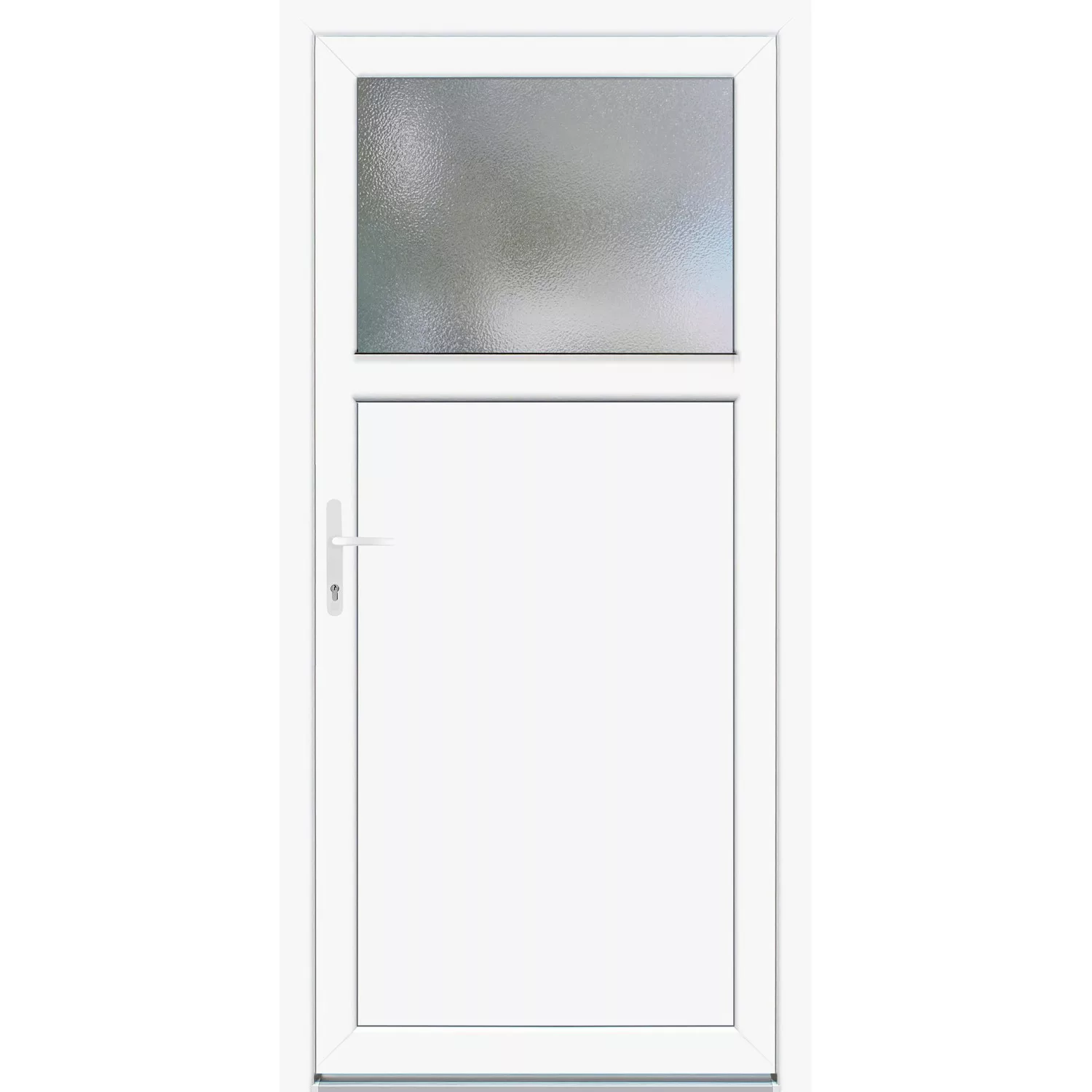 Kunststoff-Nebeneingangstür K 504 Weiß 98 cm x 198 cm Anschlag Links günstig online kaufen