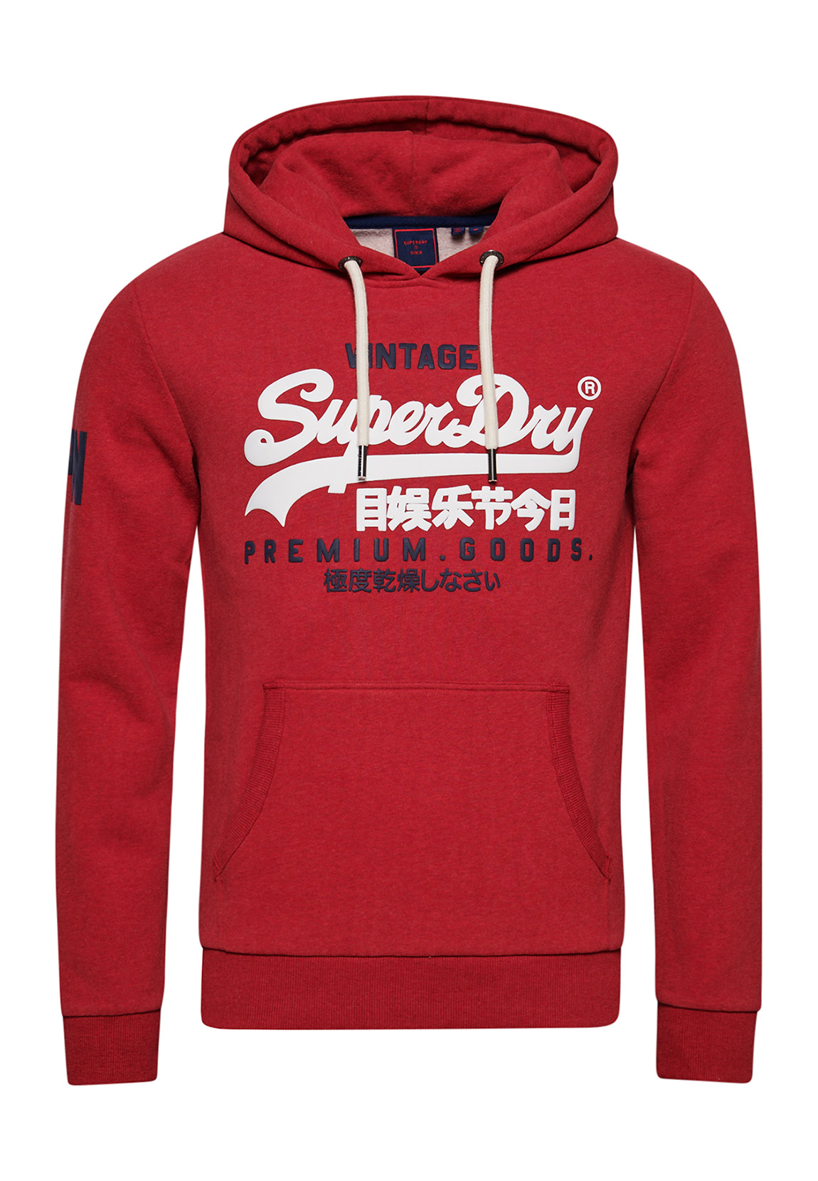 Superdry Herren Hoodie VINTAGE VL CLASSIC HOOD UB Rich Red Marl Rot günstig online kaufen