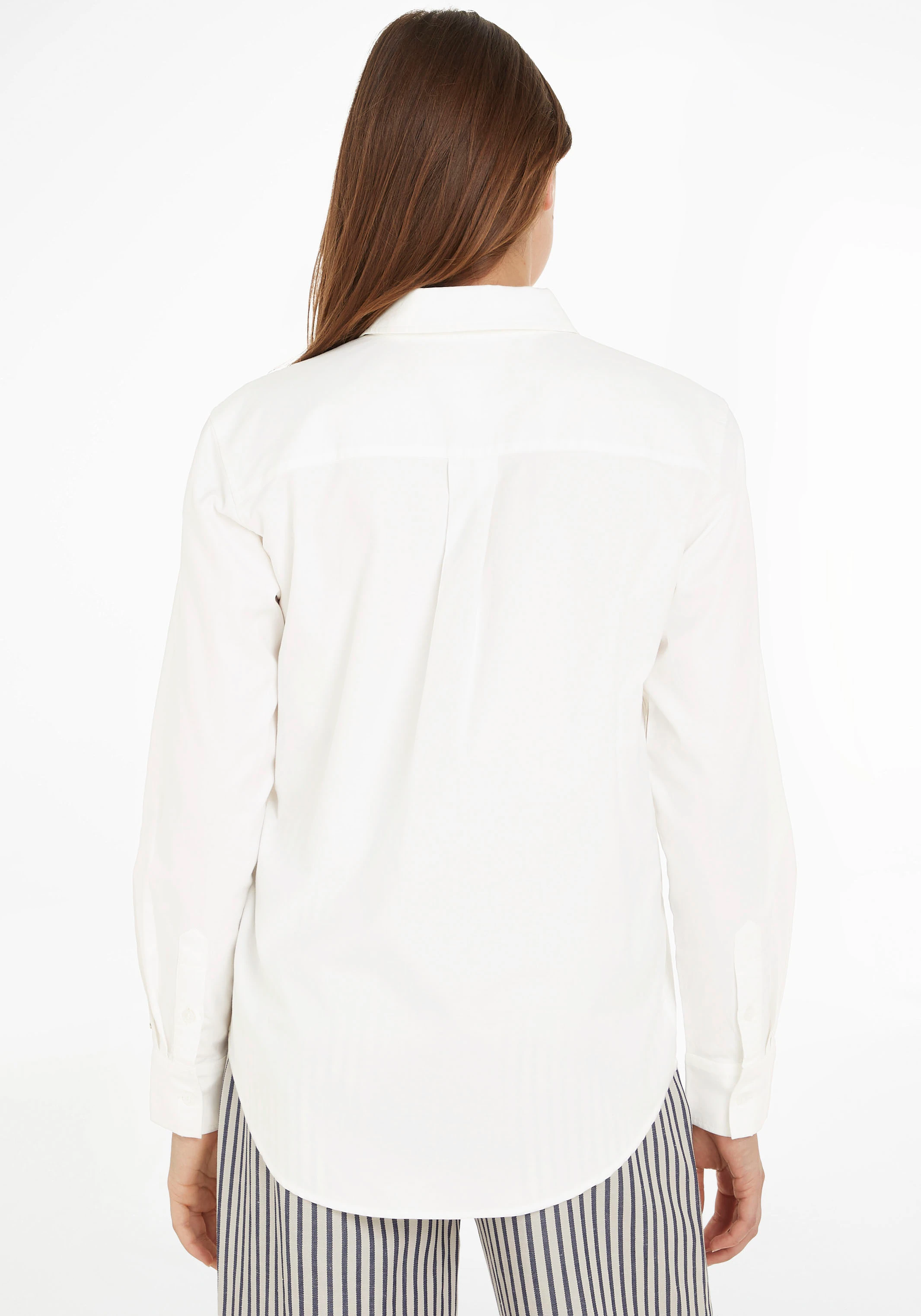 Tommy Hilfiger Hemdbluse OXFORD RELAXED SHIRT LS im vielseitigen Basic-Look günstig online kaufen