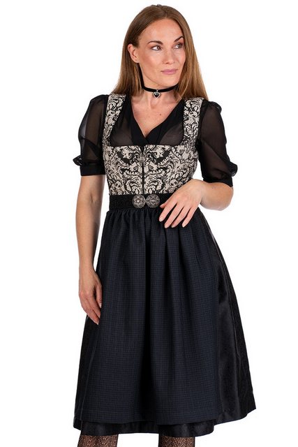 MarJo Dirndl Midi Dirndl 2tlg. - SCHÖFWEG - schwarz günstig online kaufen