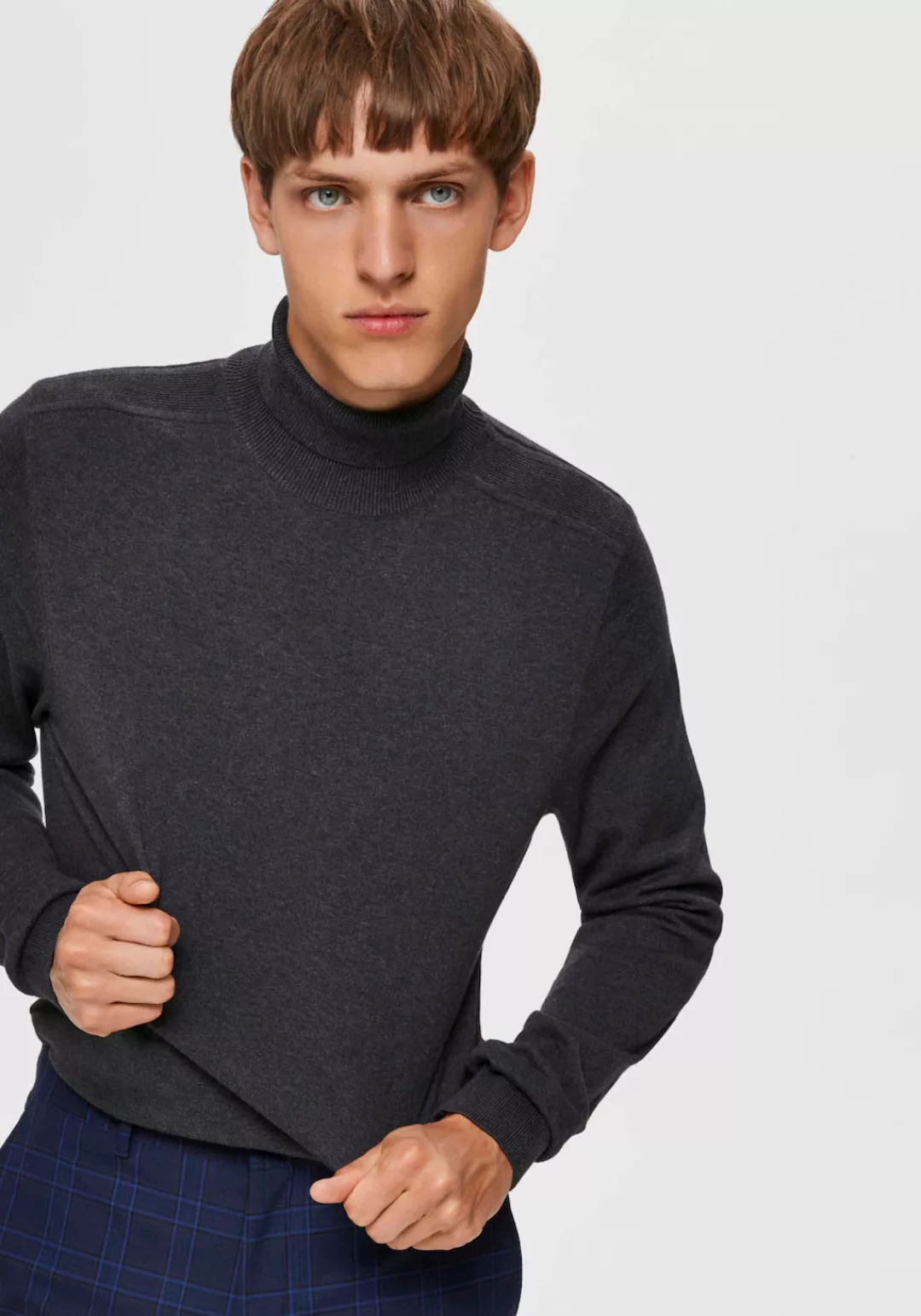 Selected Herren Rollkragen Pullover SLHBERG ROLL NECK günstig online kaufen