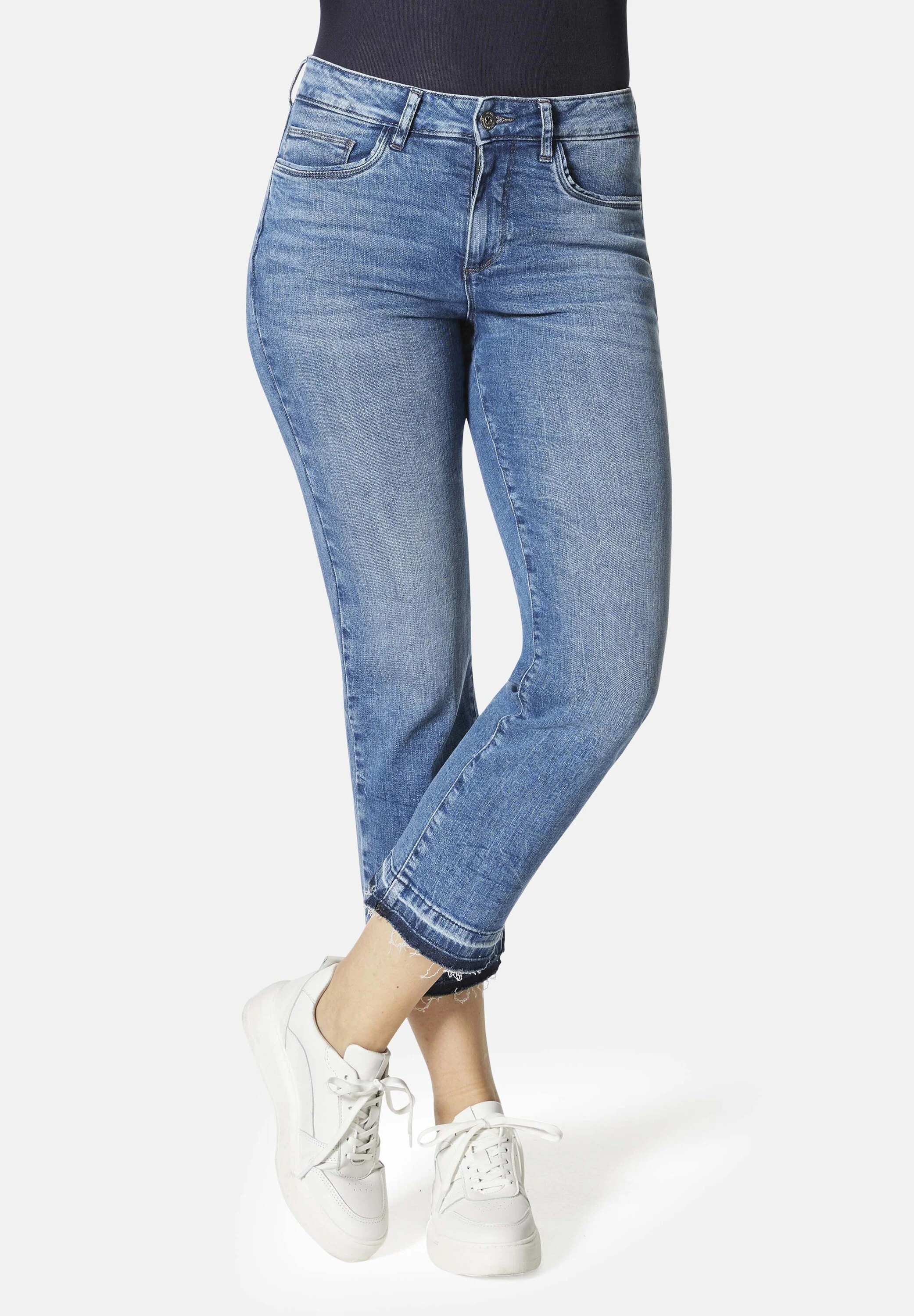 STOOKER WOMEN 5-Pocket-Jeans "California Straight Fit Cropped", Straight Fi günstig online kaufen