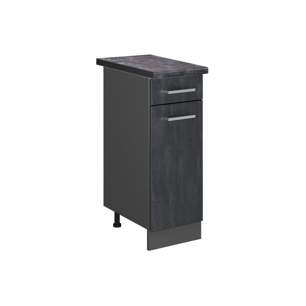 Vicco Unterschrank R-Line, Schwarz Beton/Anthrazit, 30 günstig online kaufen