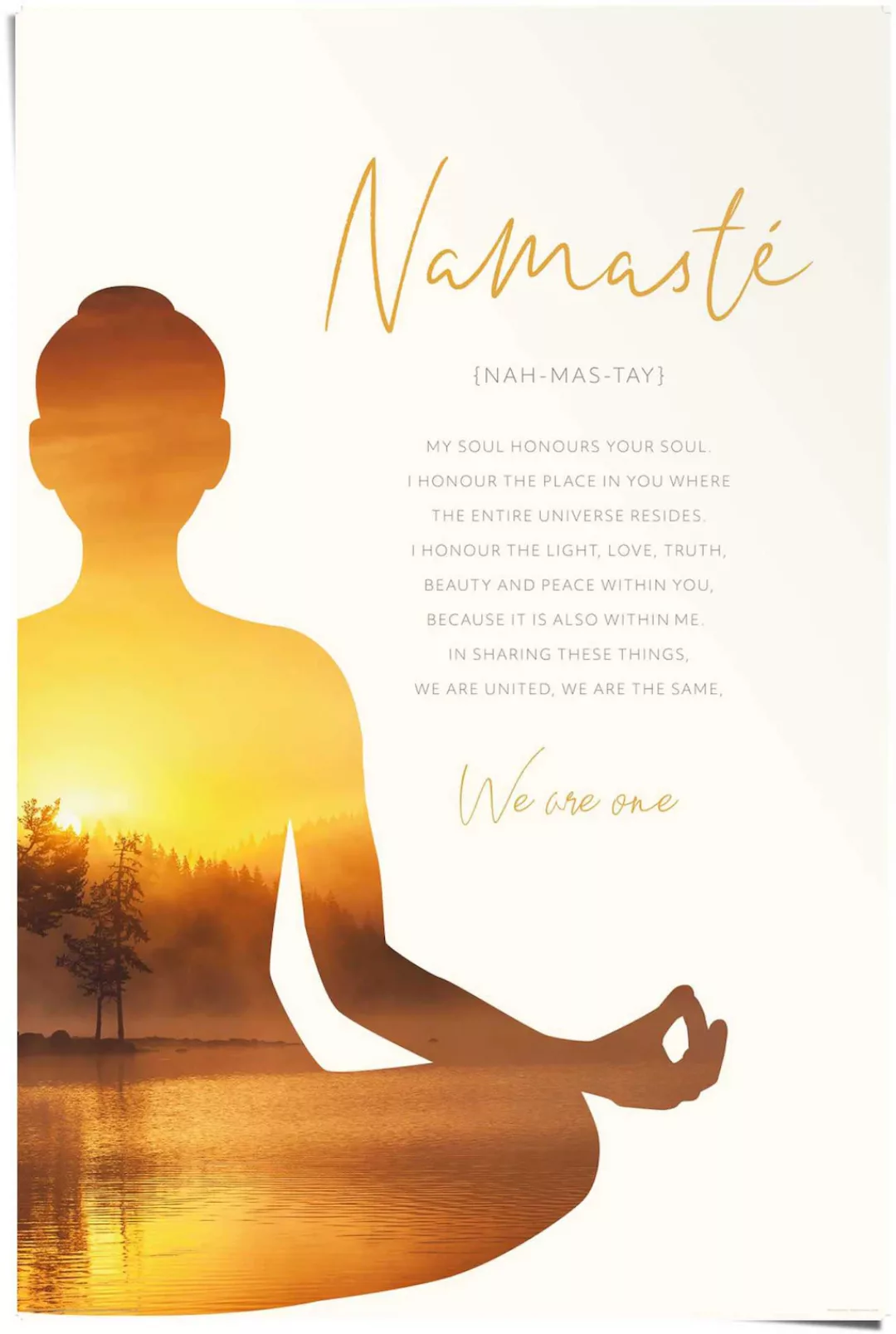 Reinders Poster "Namasté" günstig online kaufen