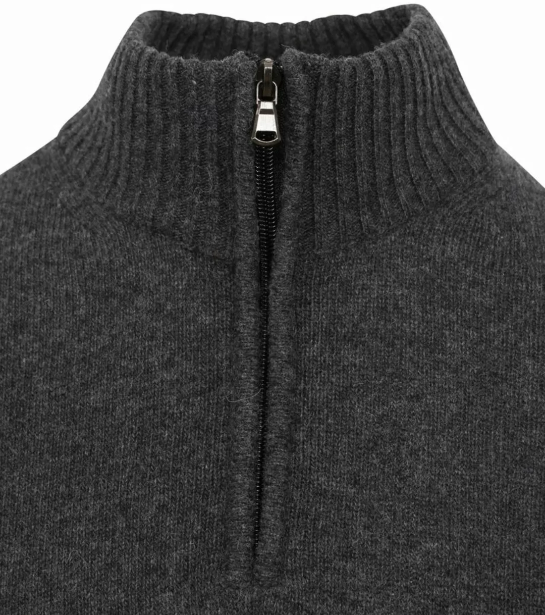 Suitable Half Zip Pullover Wool Blend Anthrazit - Größe XXL günstig online kaufen